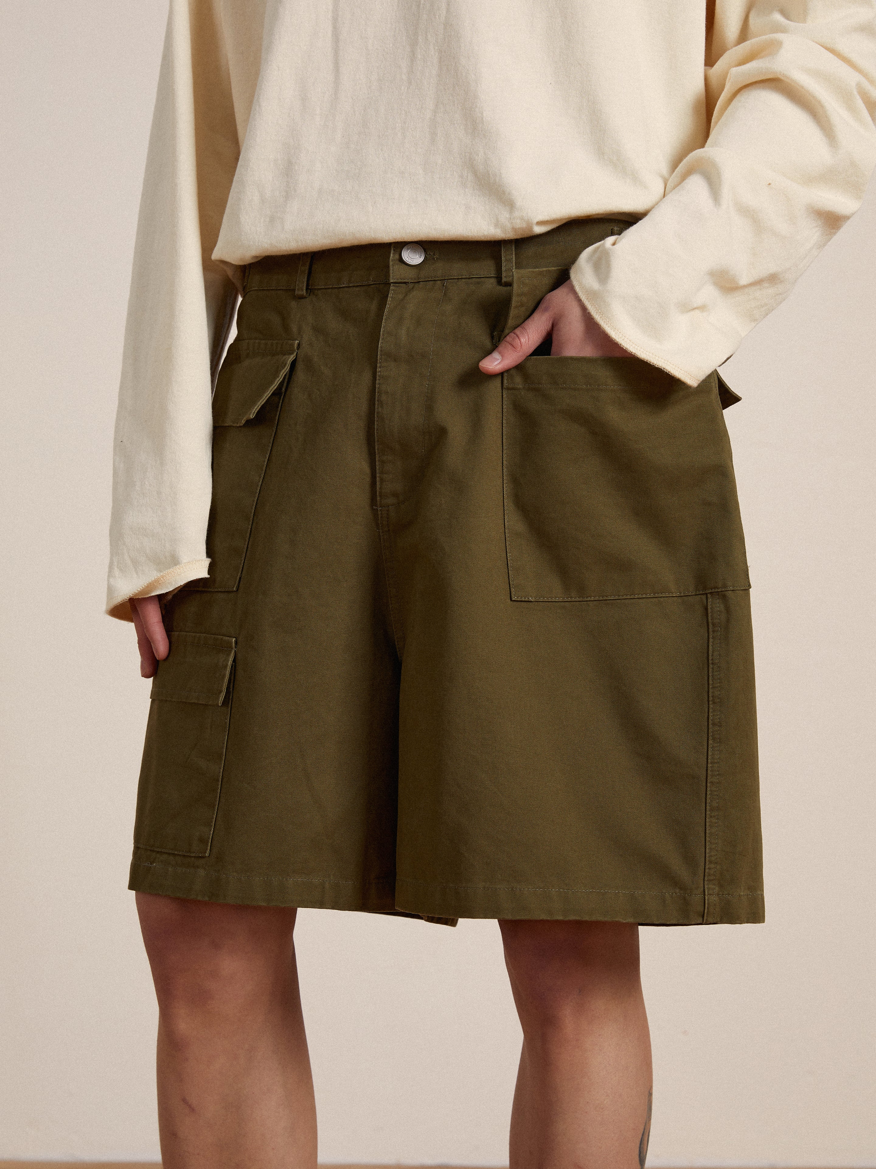 Twill Cargo Shorts | Modern Menswear by yycbvcnbmmnbm
