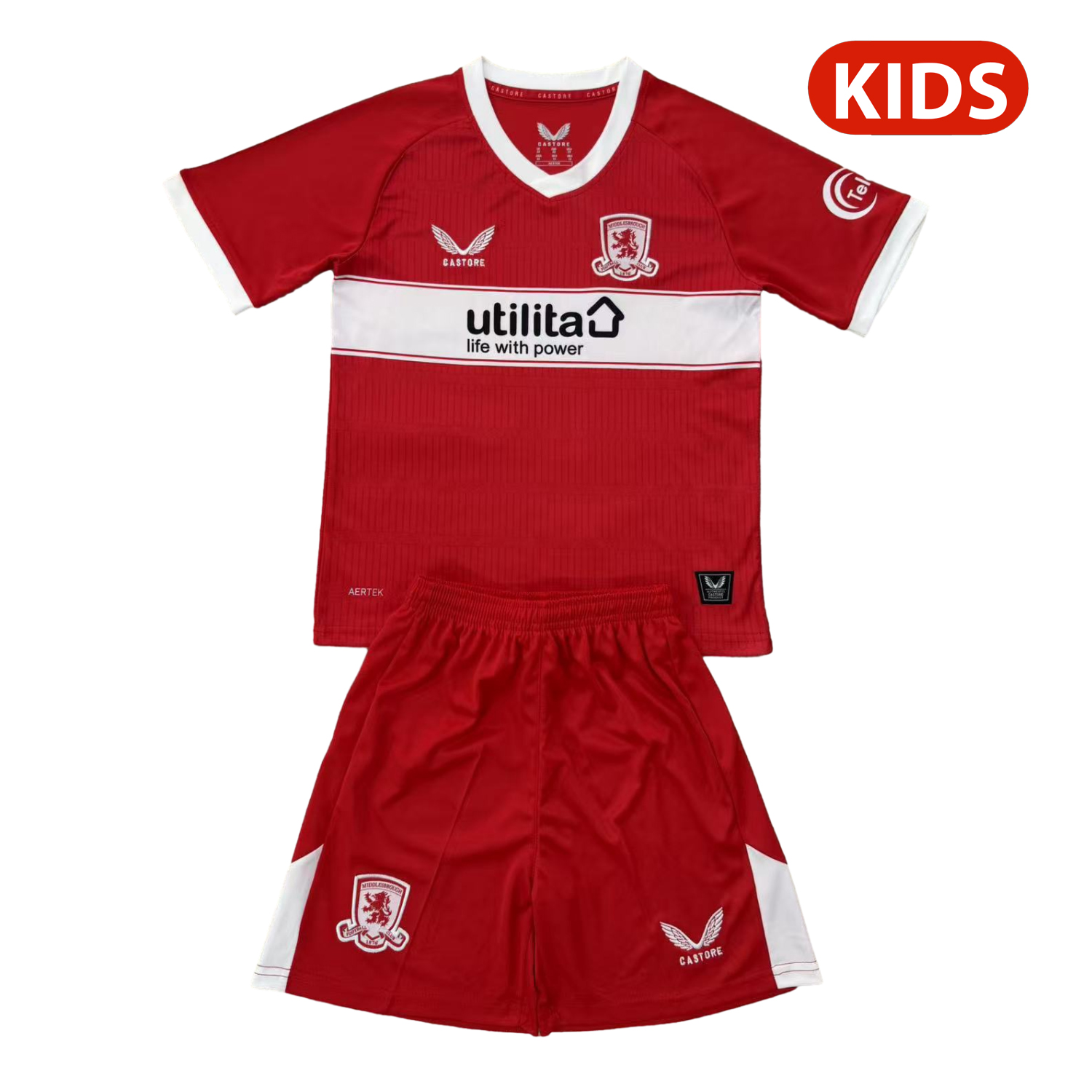 AlphaJersey-Middlesbrough 25-26 Home Kids Kit