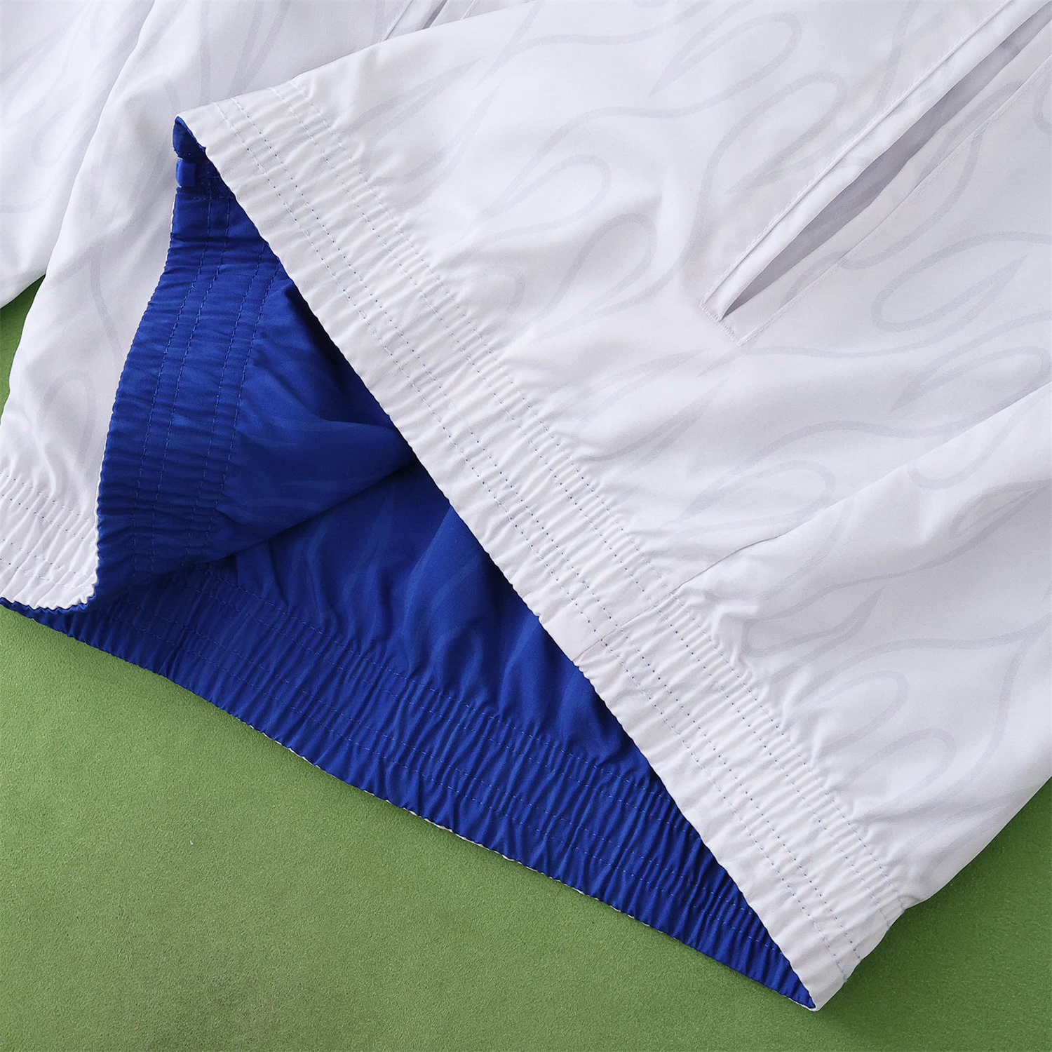 AlphaJersey-Retro Japan 1998 Throwback Double Sided Reversible Windbreaker - White & Blue