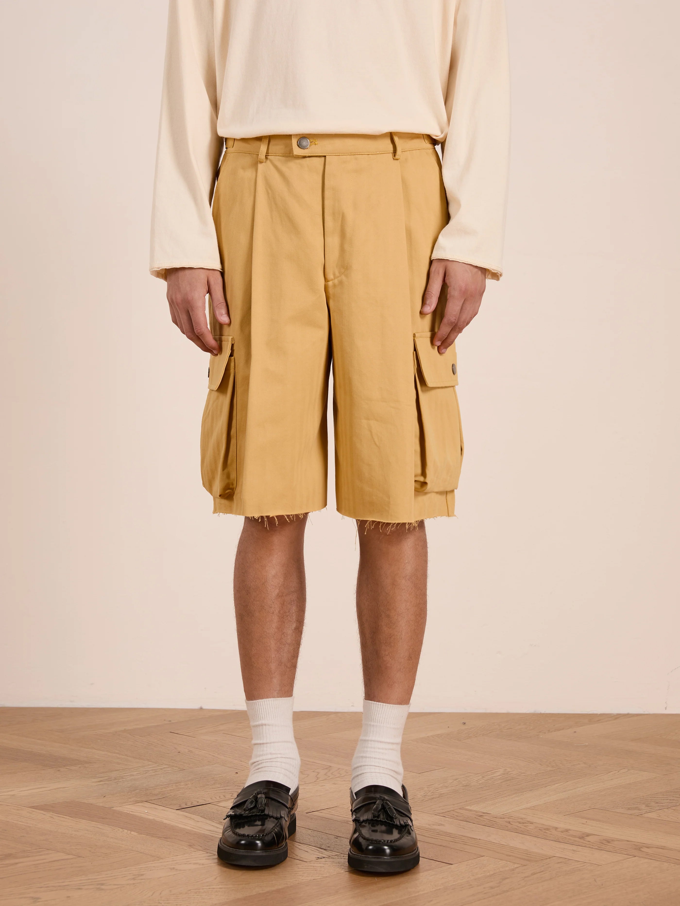 Sunlight Twill Cargo Shorts | Modern Menswear by yycbvcnbmmnbm