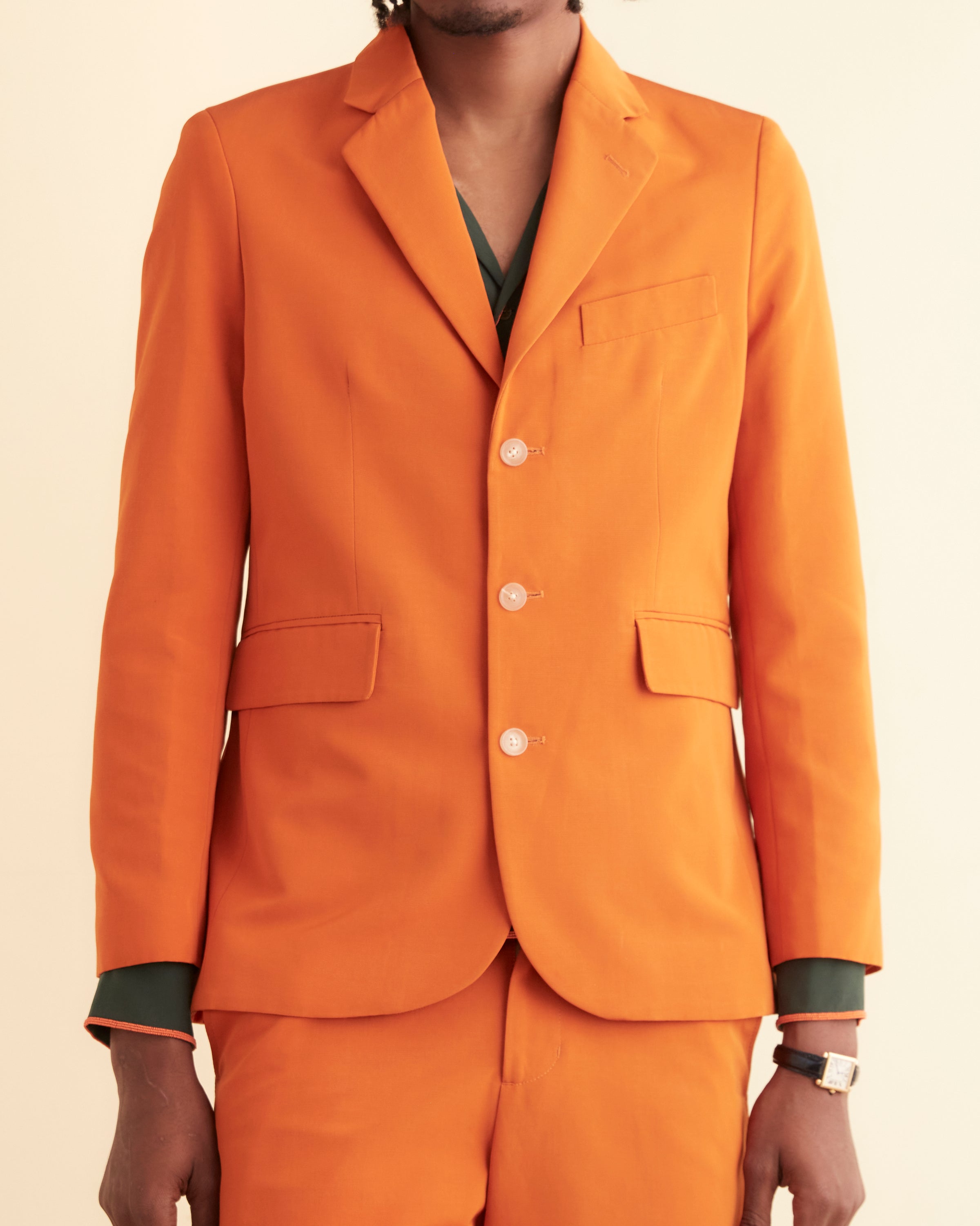 Ginger Faille Single-Breasted Suit Jacket | Modern Menswear by yycbvcnbmmnbm