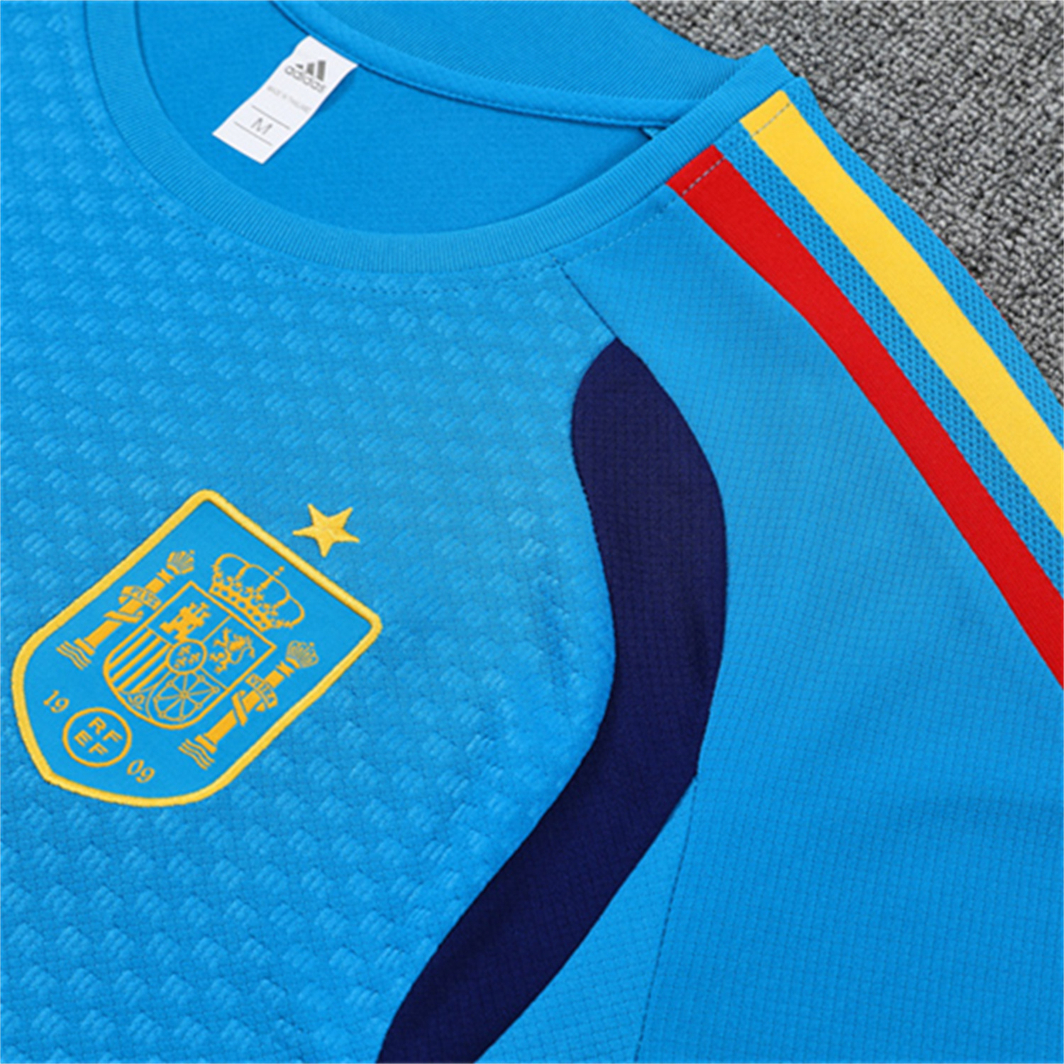 AlphaJersey-Spain 2026 Short-Sleeve Training Set - Lake Blue Top & Shorts