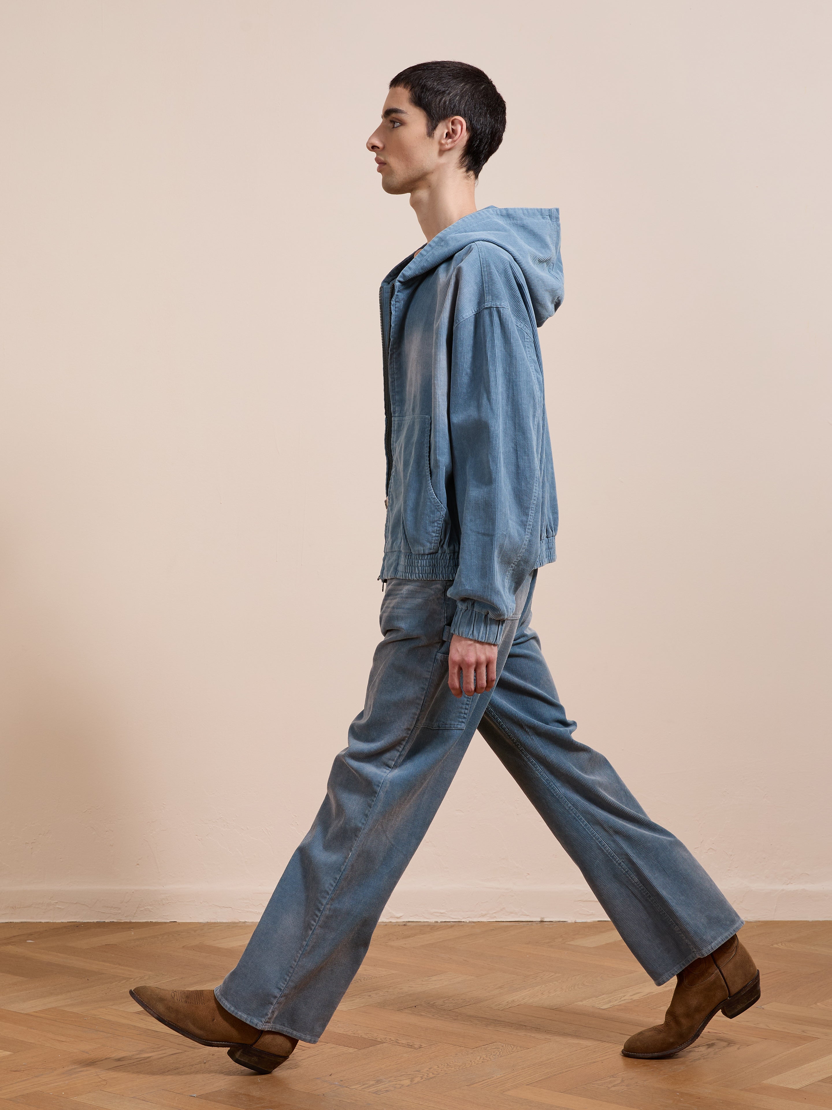 Corduroy Zip Up Hoodie | Modern Menswear by yycbvcnbmmnbm