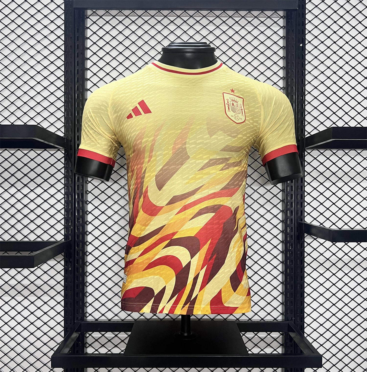 AlphaJersey-Spain 2024 Yellow Special Edition Jersey - Player Version