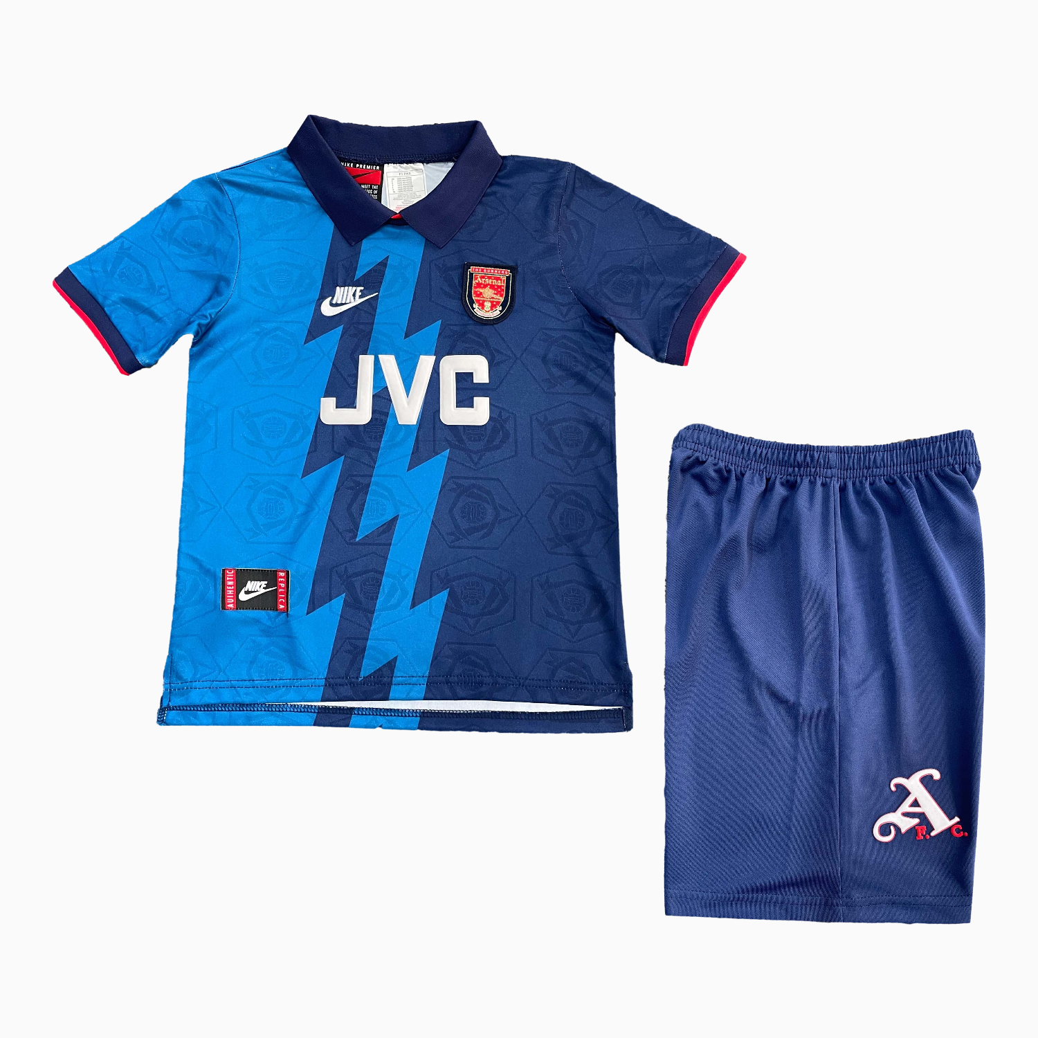 AlphaJersey-Retro Arsenal 1995-96 Away Kids Kit