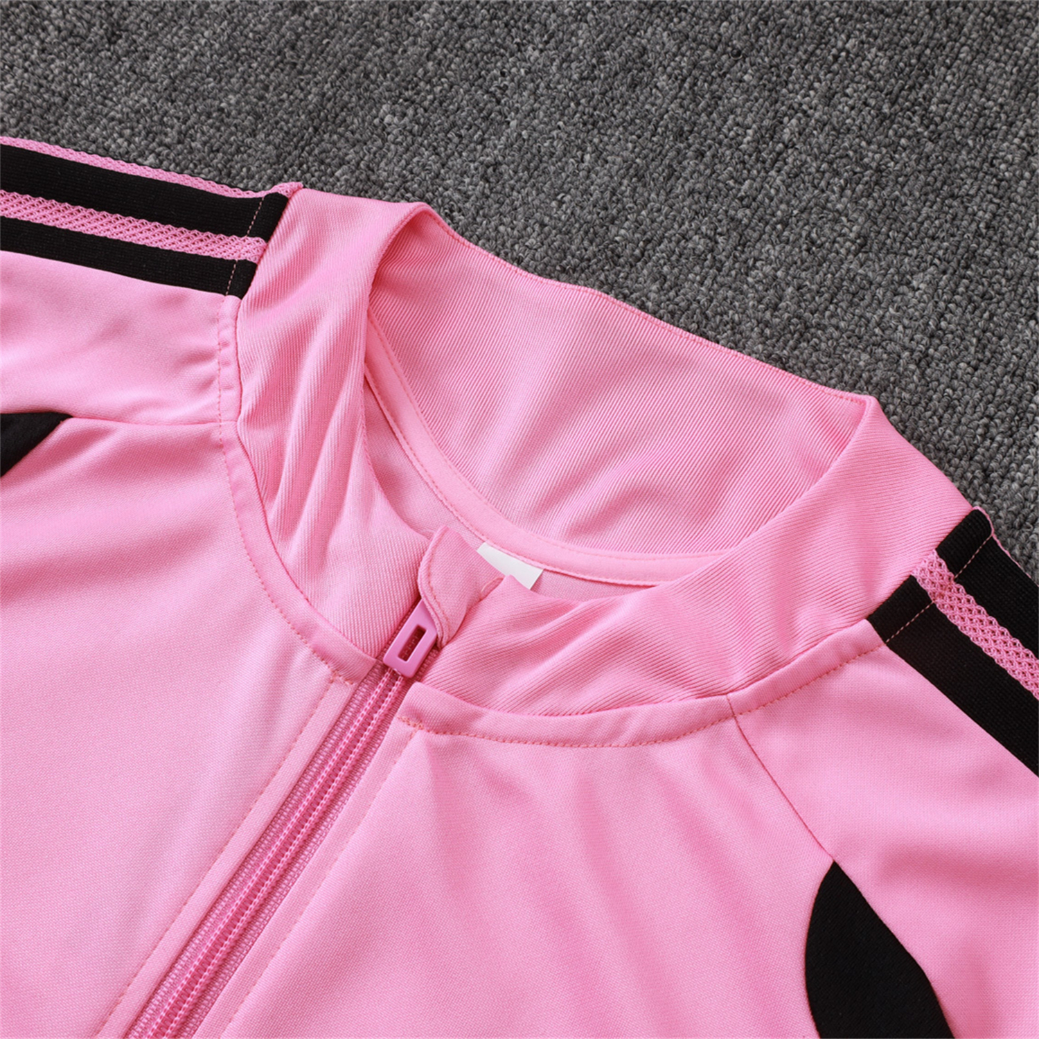 AJ-AlphaJersey-INT M.A.M 26-27 Jacket Training Tracksuit - Pink Top and Black Pants