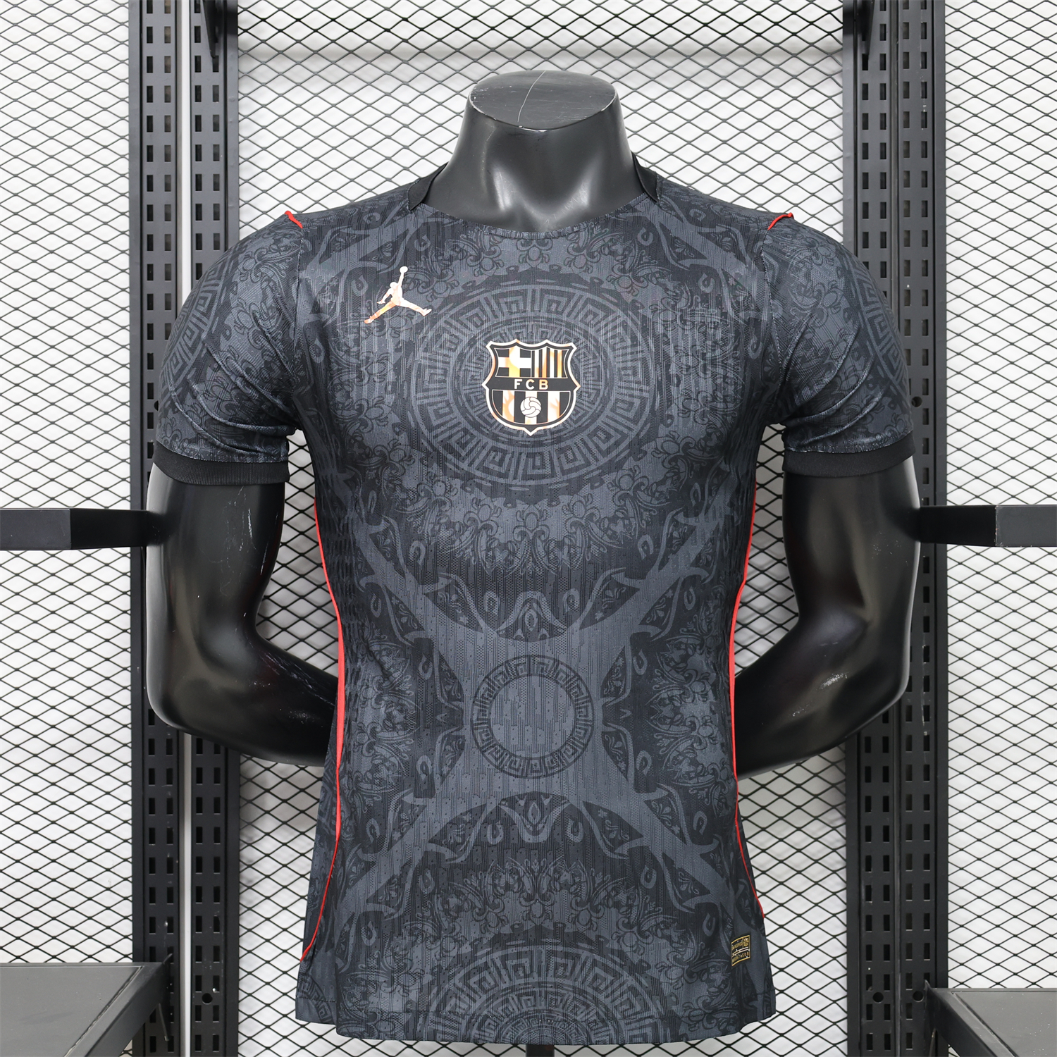 AlphaJersey-Barcelona 25-26 Jordan Black Special Jersey - Player Version