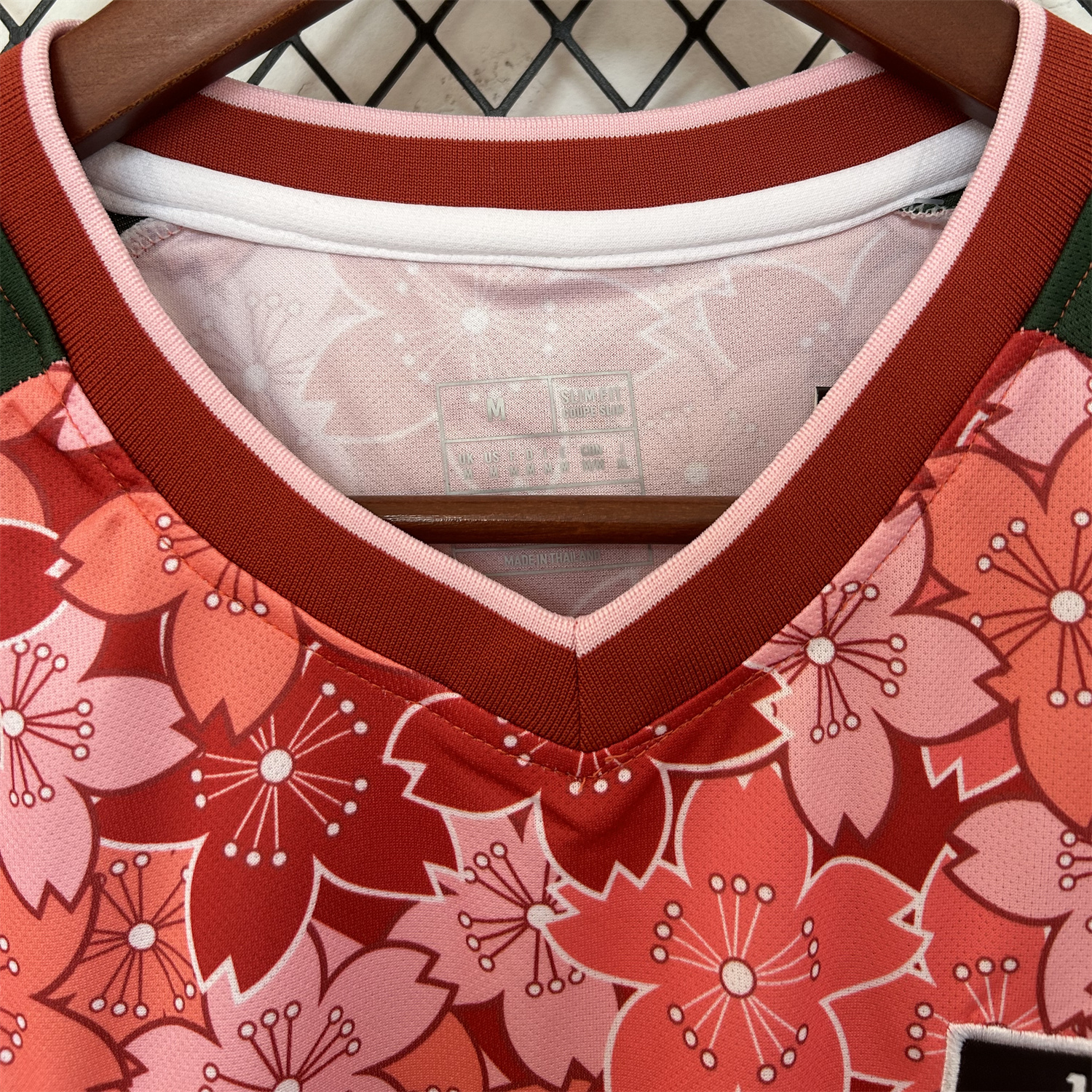 AlphaJersey-Japan 25-26 Red & Pink Flowers Special Edition Jersey - Fans Version