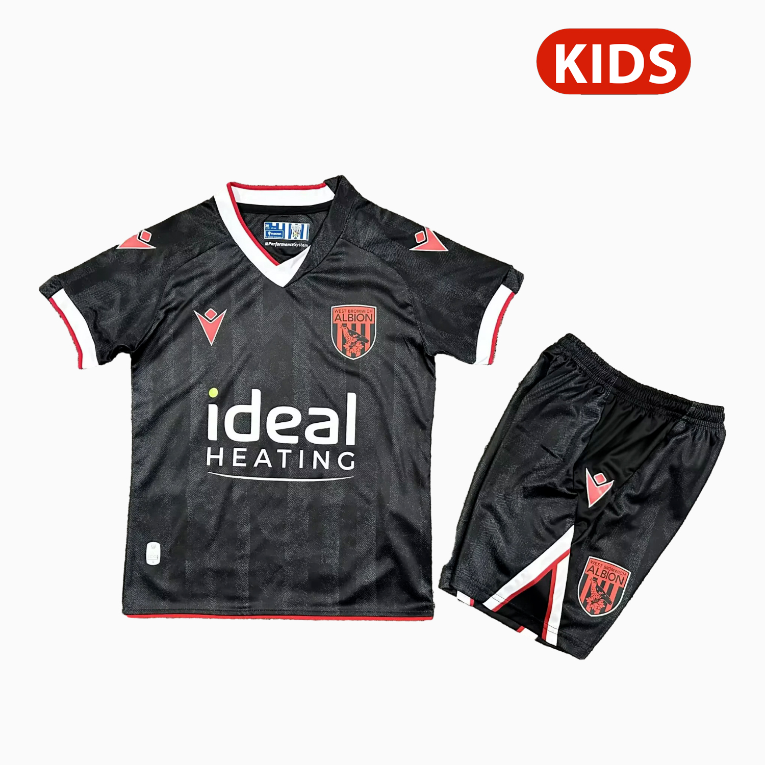 AlphaJersey-West Bromwich Albion 25-26 Third Black Kids Kit