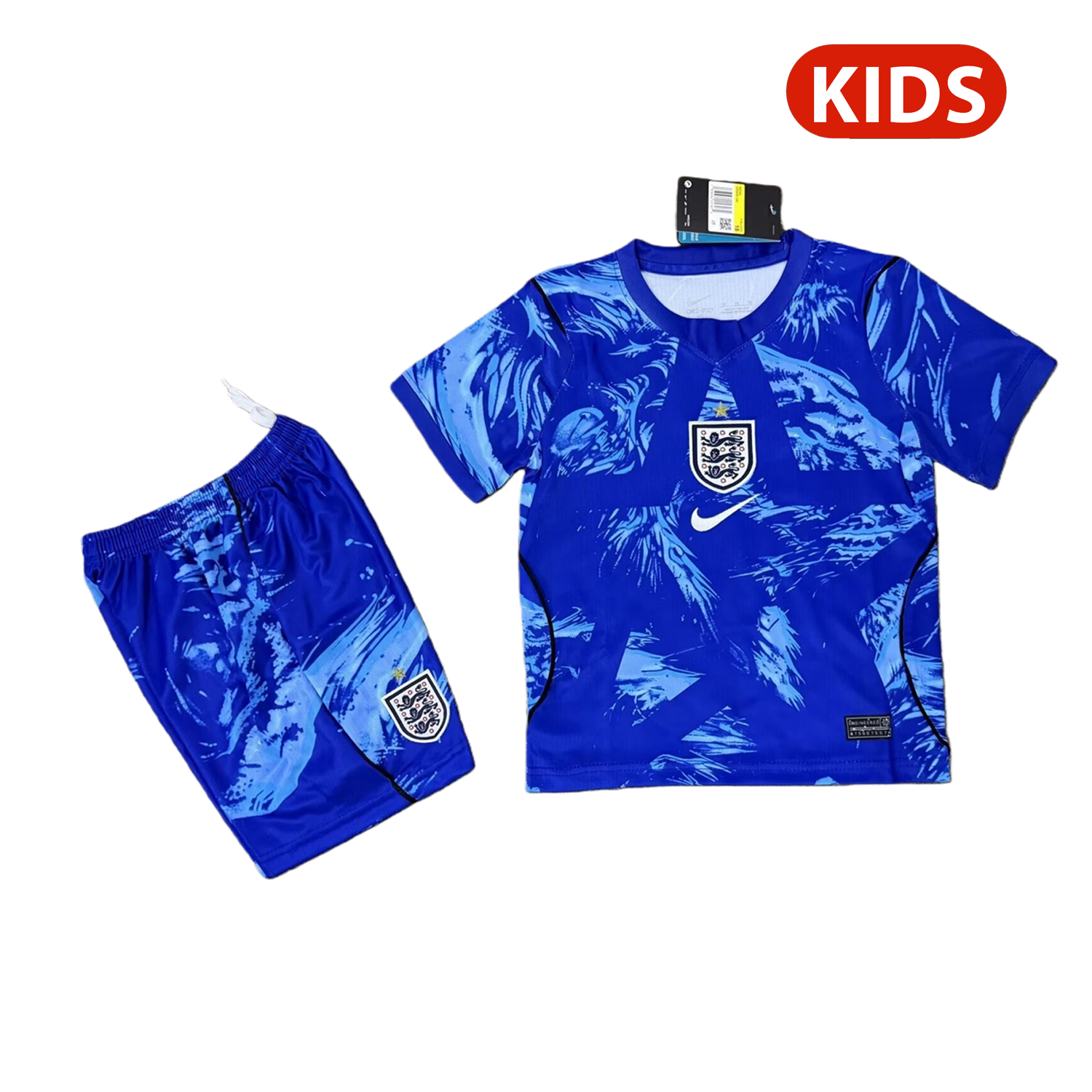 AlphaJersey-England 2026 Blue Goalkeeper Kids Kit