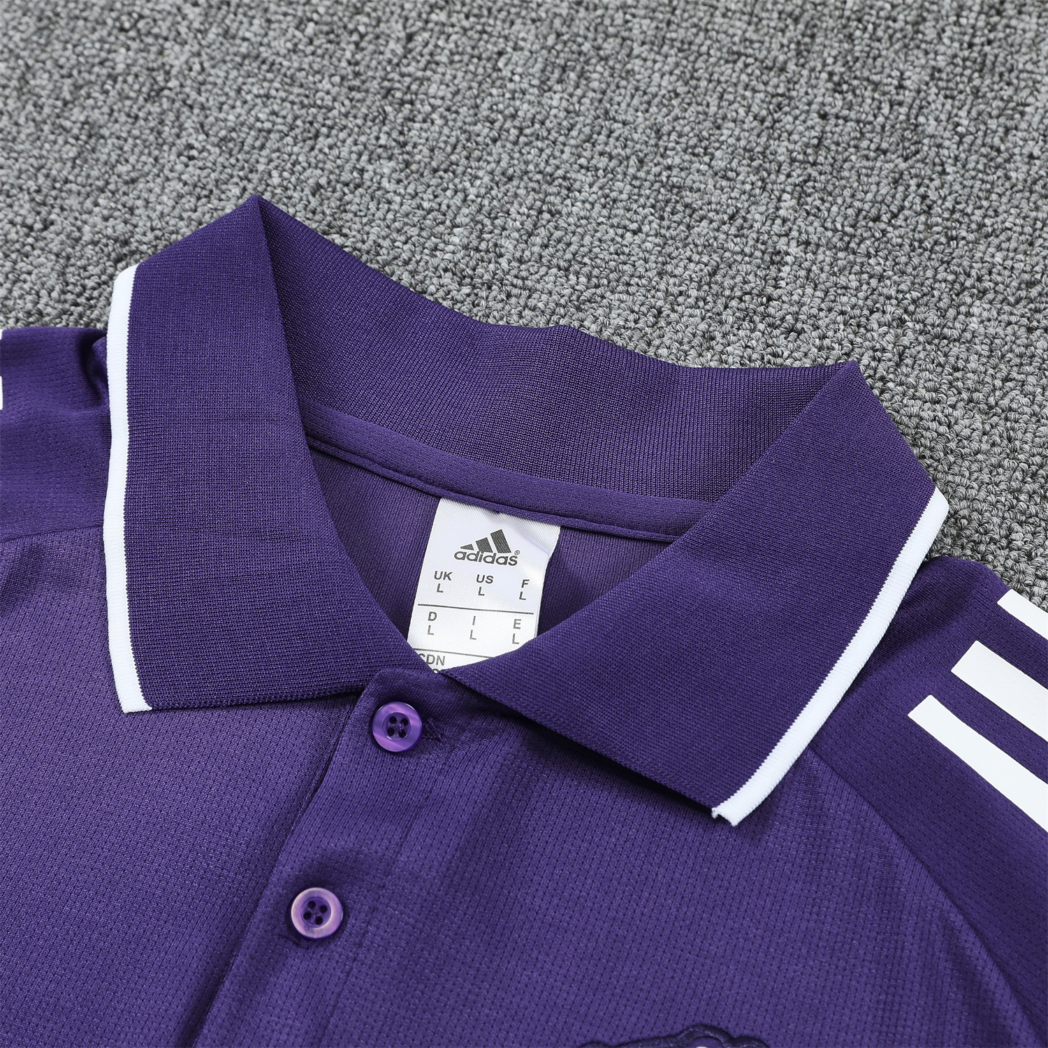 AlphaJersey-Manchester United 25-26 POLO Short-Sleeve Training Set - Purple Top and Black Pants