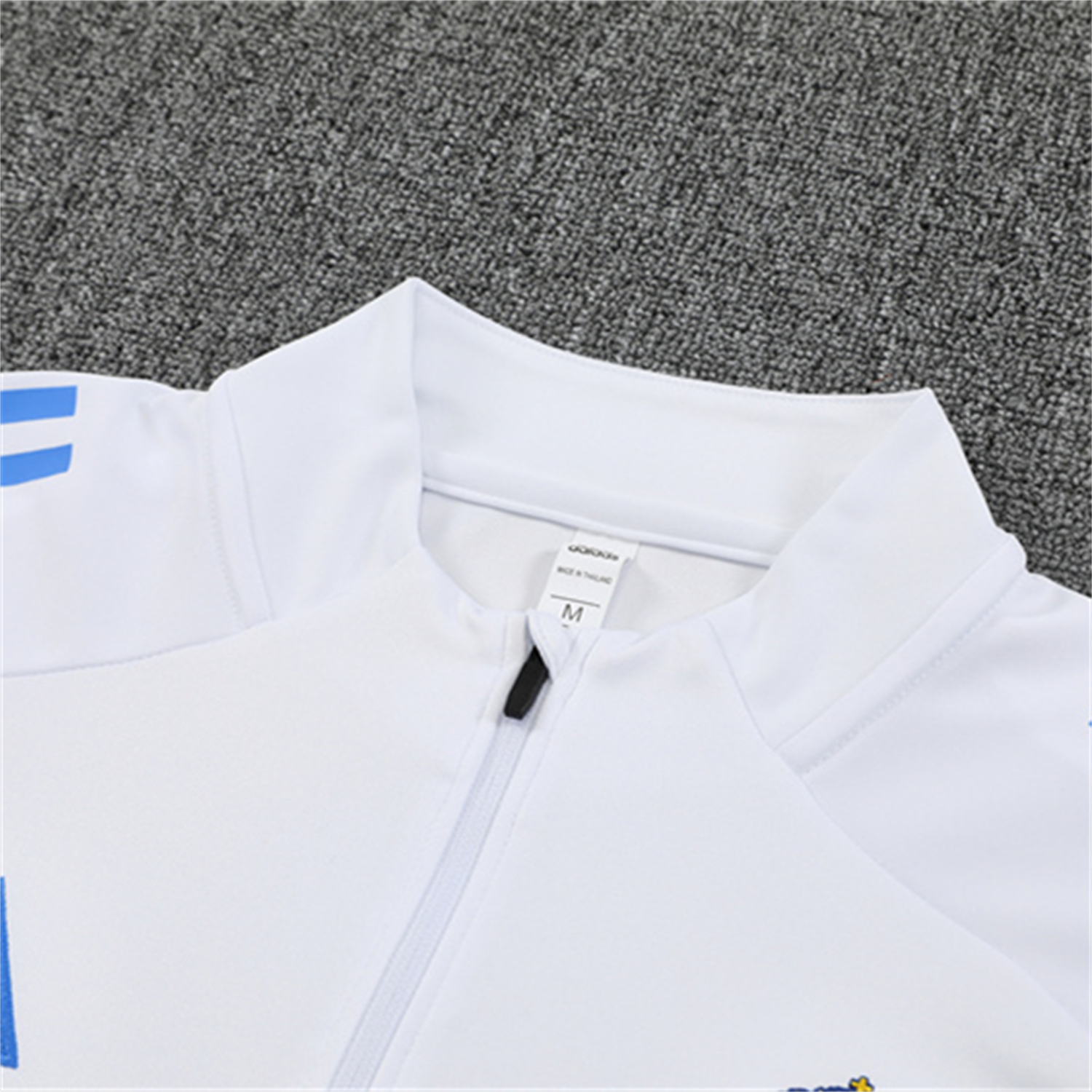AlphaJersey-Real Madrid 25-26 Kids Long Sleeve Training Set - White Top & Blue Pants