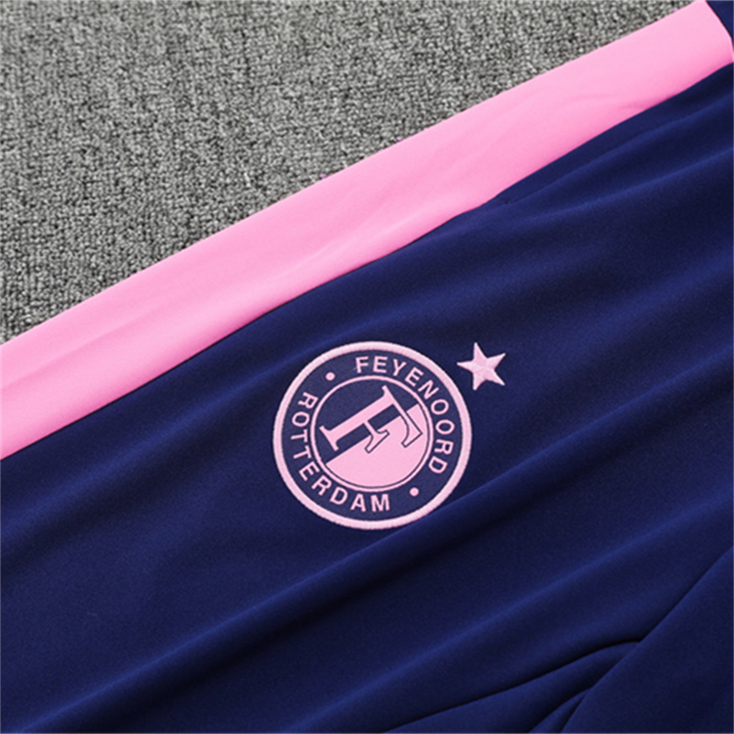 AlphaJersey-Feyenoord 25-26 Kids Long Sleeve Training Set - Royal Blue Top & Royal Blue Pants