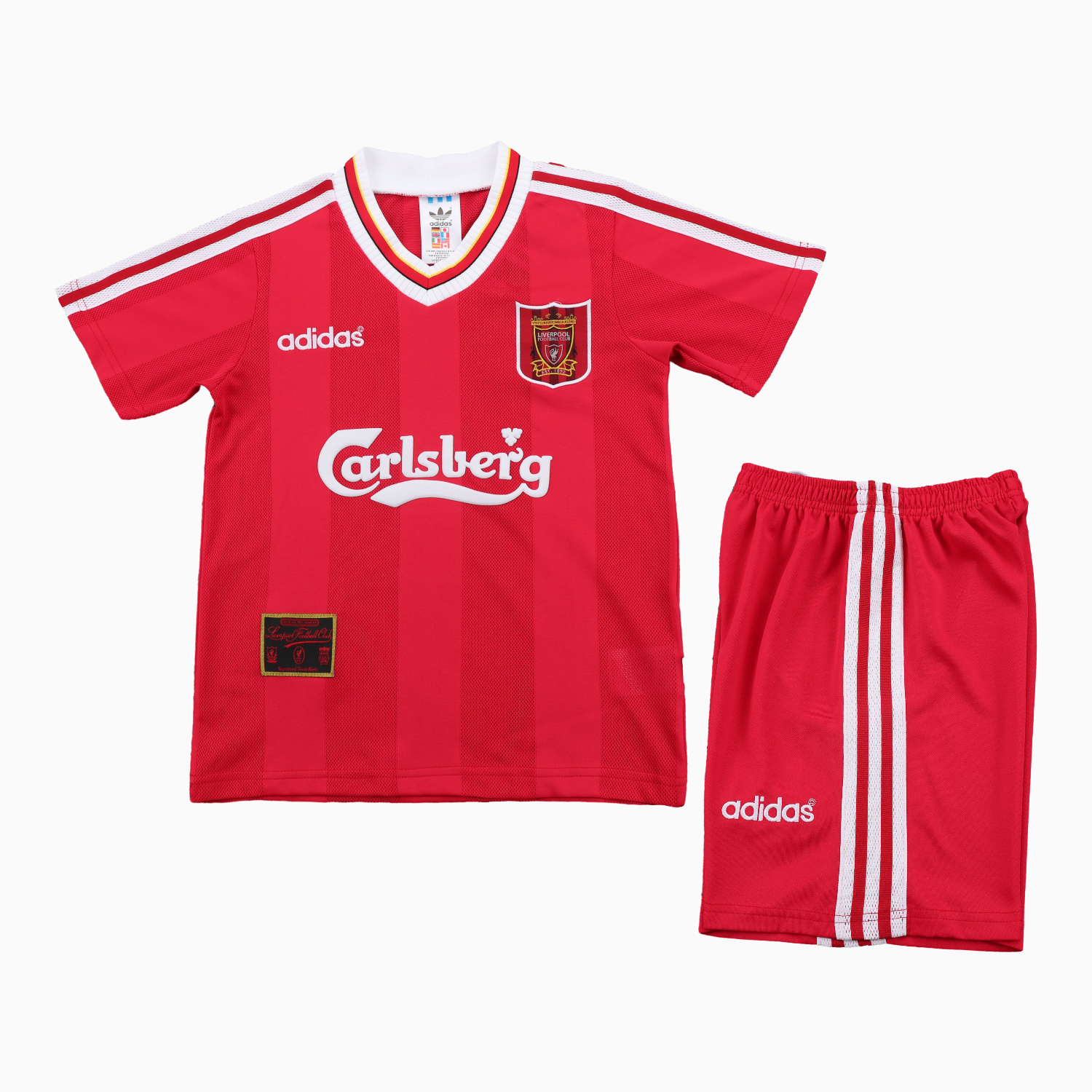 AlphaJersey-Retro Liver.pool 1995-96 Home Kids Kit