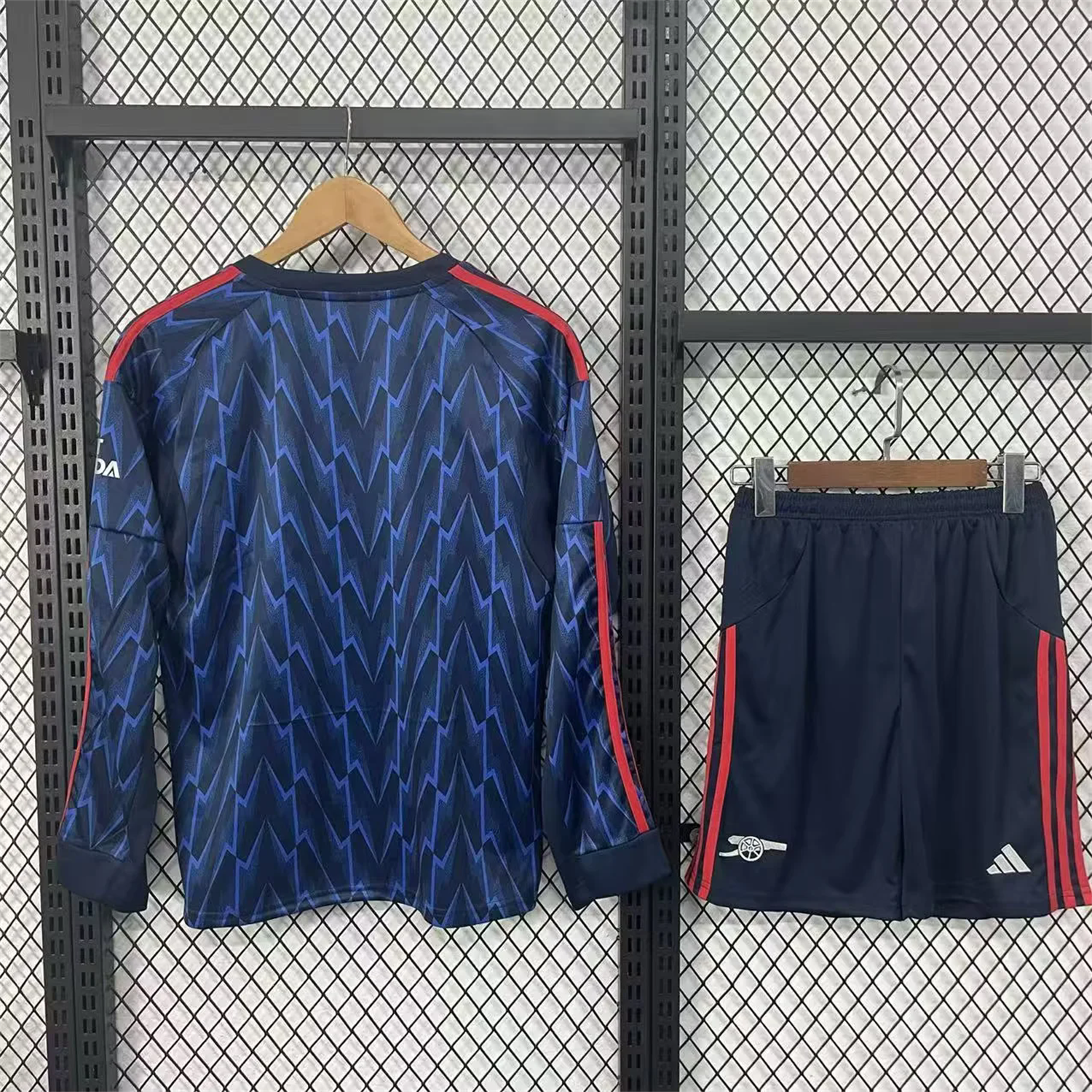 AlphaJersey-Arsenal 25-26 Away Blue Long Sleeves Kids Kit