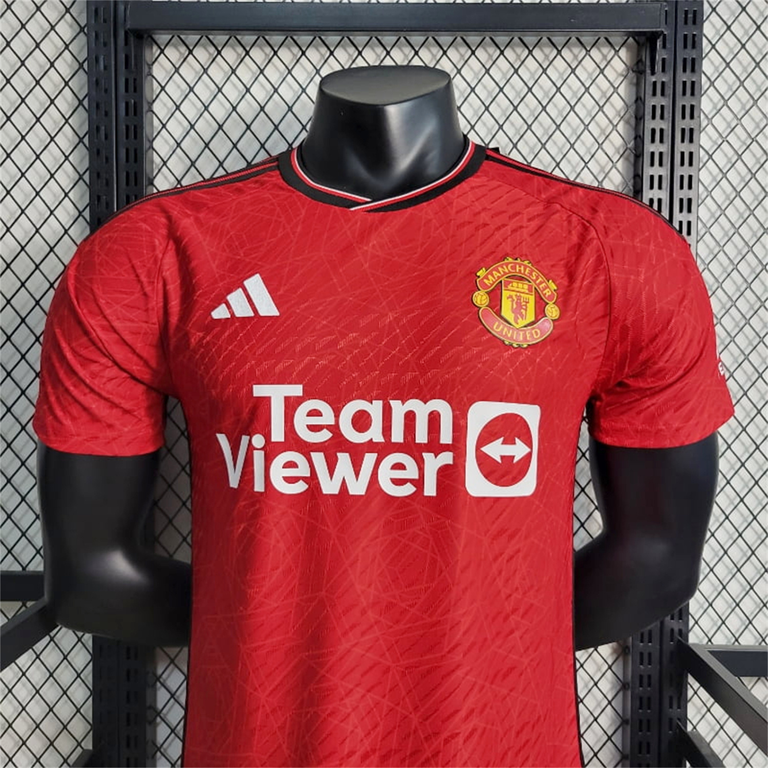 AlphaJersey-Retro Manchester United 2023-24 Home Red Jersey - Player Version