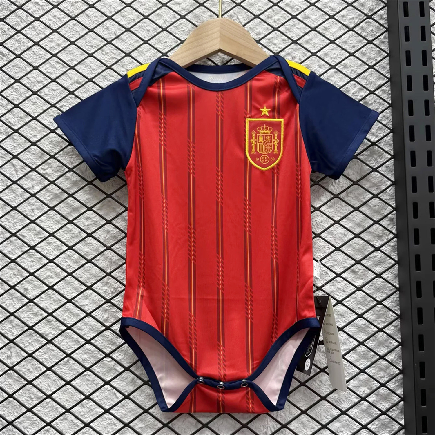 AlphaJersey-Spain 2026 Home Baby Crawling Suit