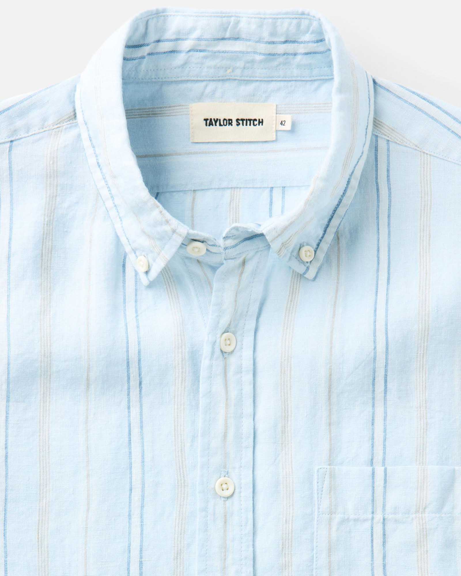 The Jack in Blue Sky Stripe Linen | Modern Menswear by yycbvcnbmmnbm