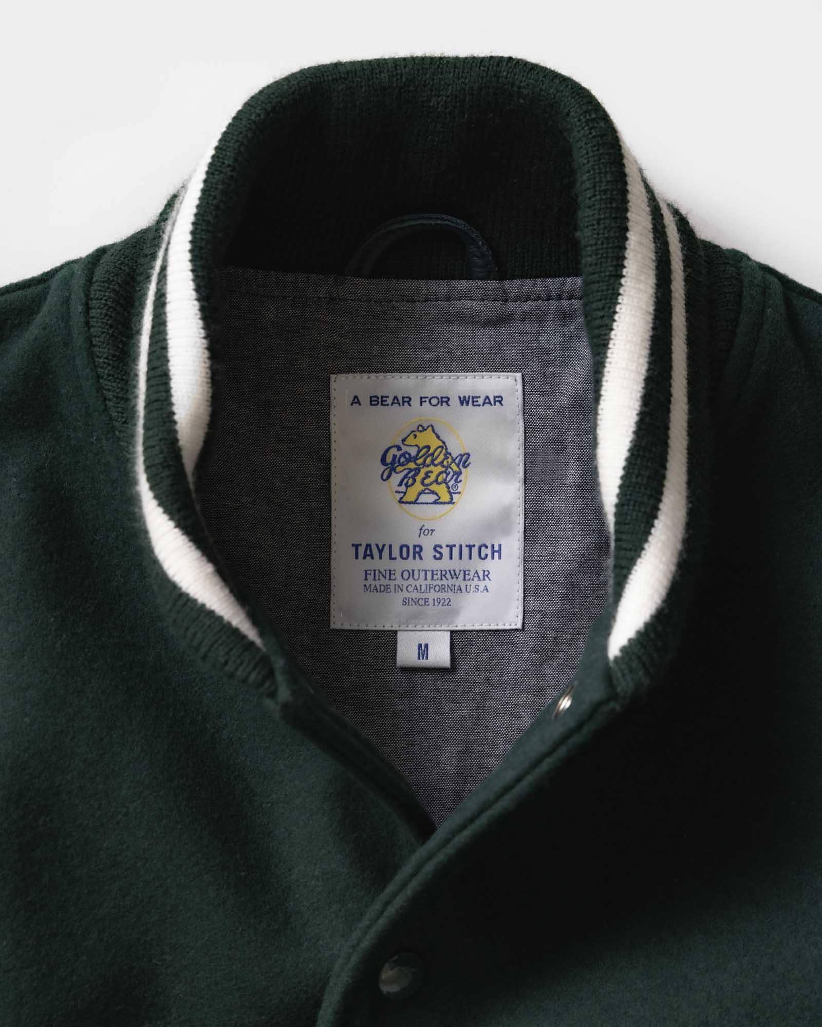 The Golden Bear Snap Bomber in Ivy Wool | Modern Menswear by yycbvcnbmmnbm