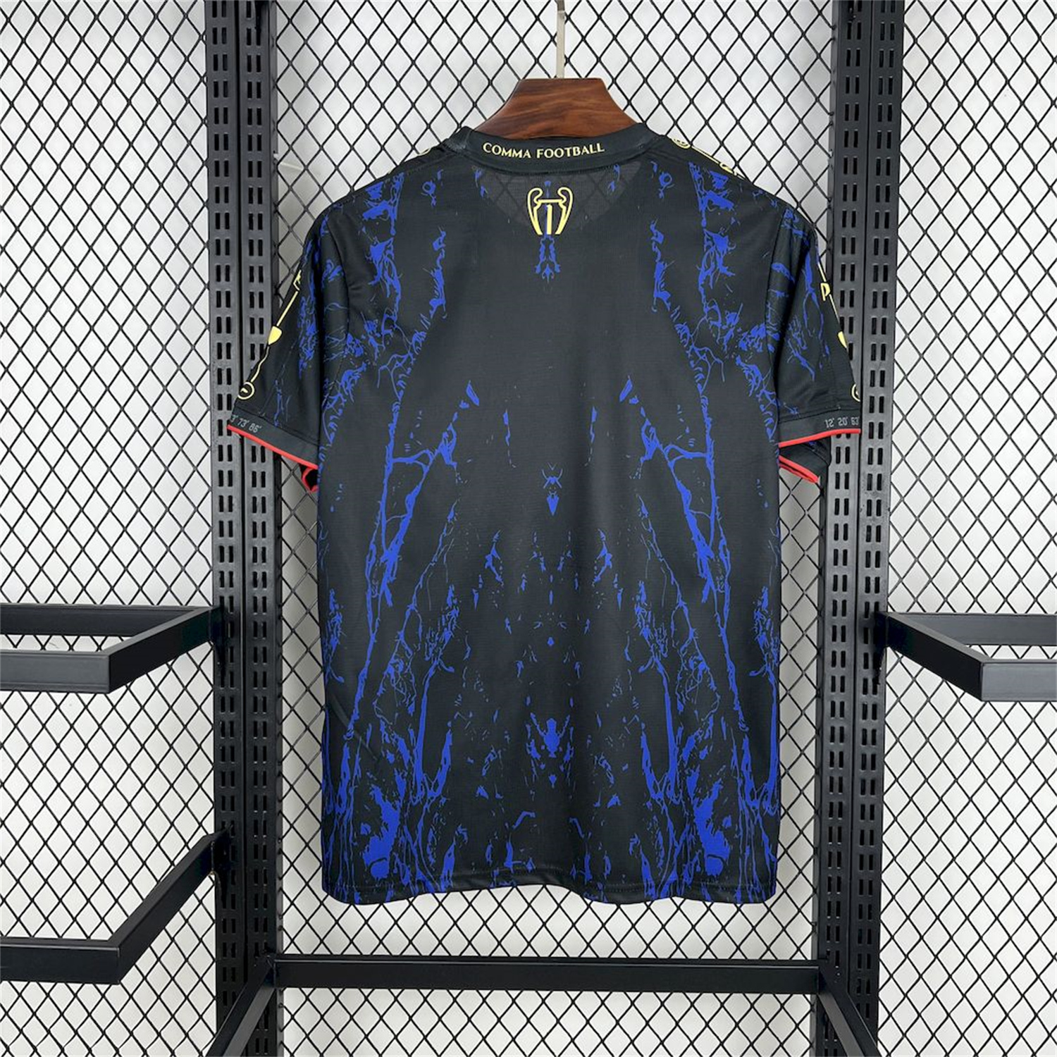 AlphaJersey-Paris Saint-Germain PSG 25-26 Champions League Commemorative Edition Blue Red Eiffel Tower T-shirts