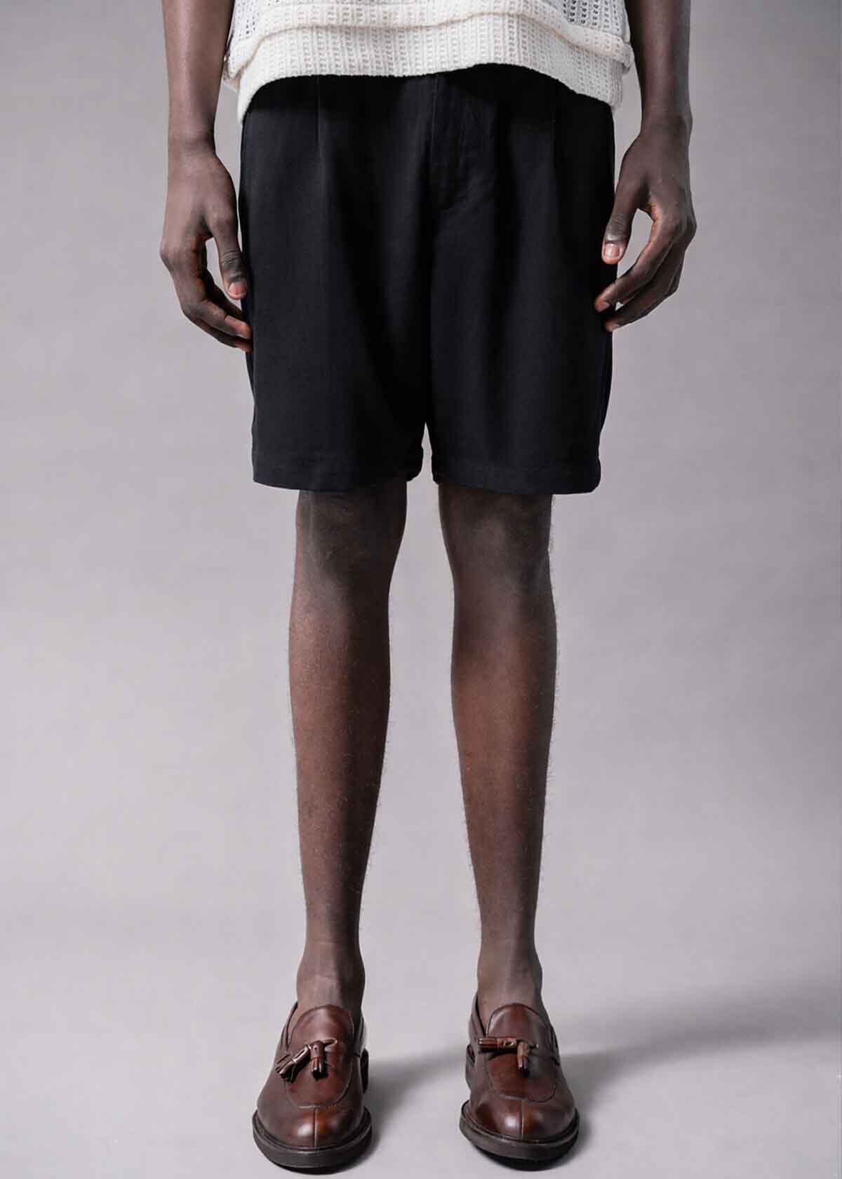 Royal Oxford Short Black | Modern Menswear by yycbvcnbmmnbm