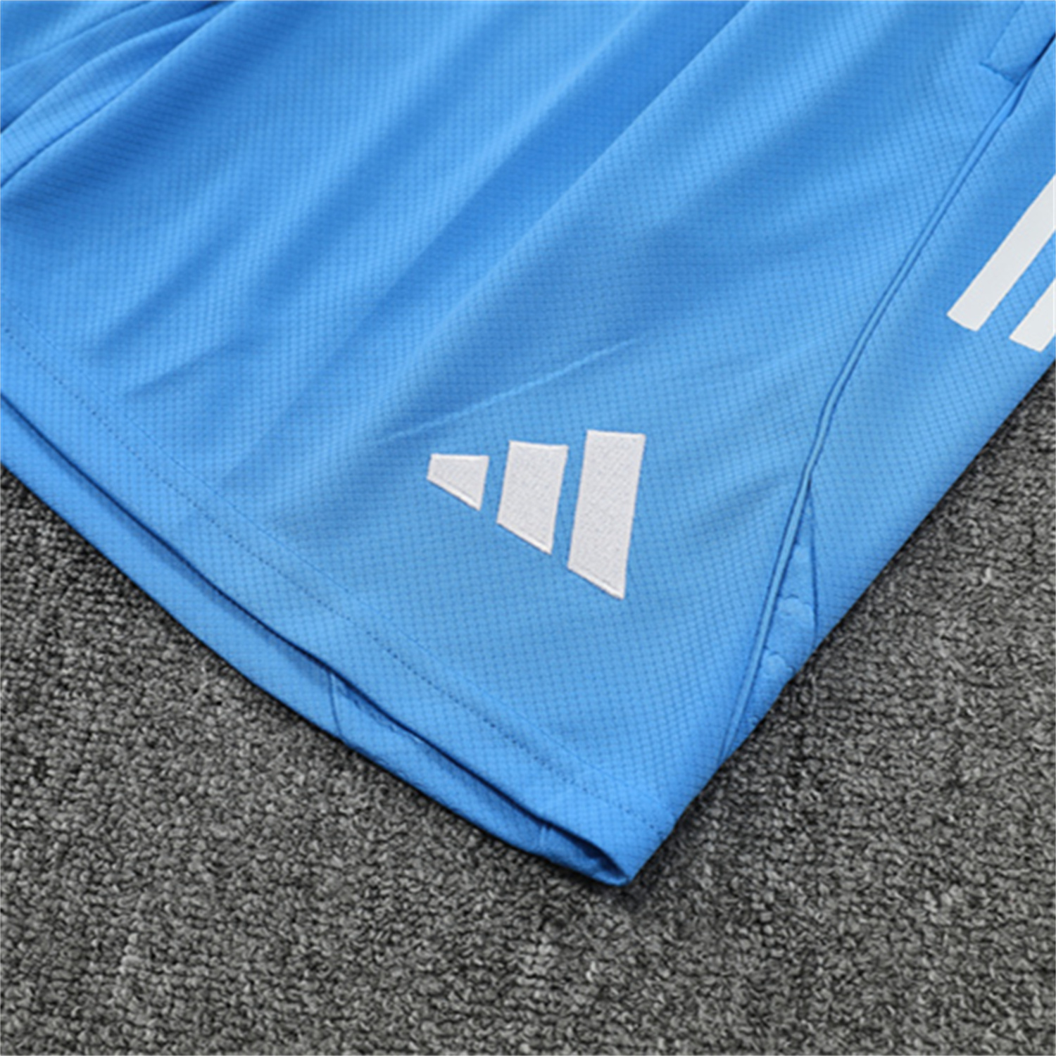 AlphaJersey-Real Madrid 25-26 Short-Sleeve Training Set - Sky Blue Top and Sky Blue Shorts