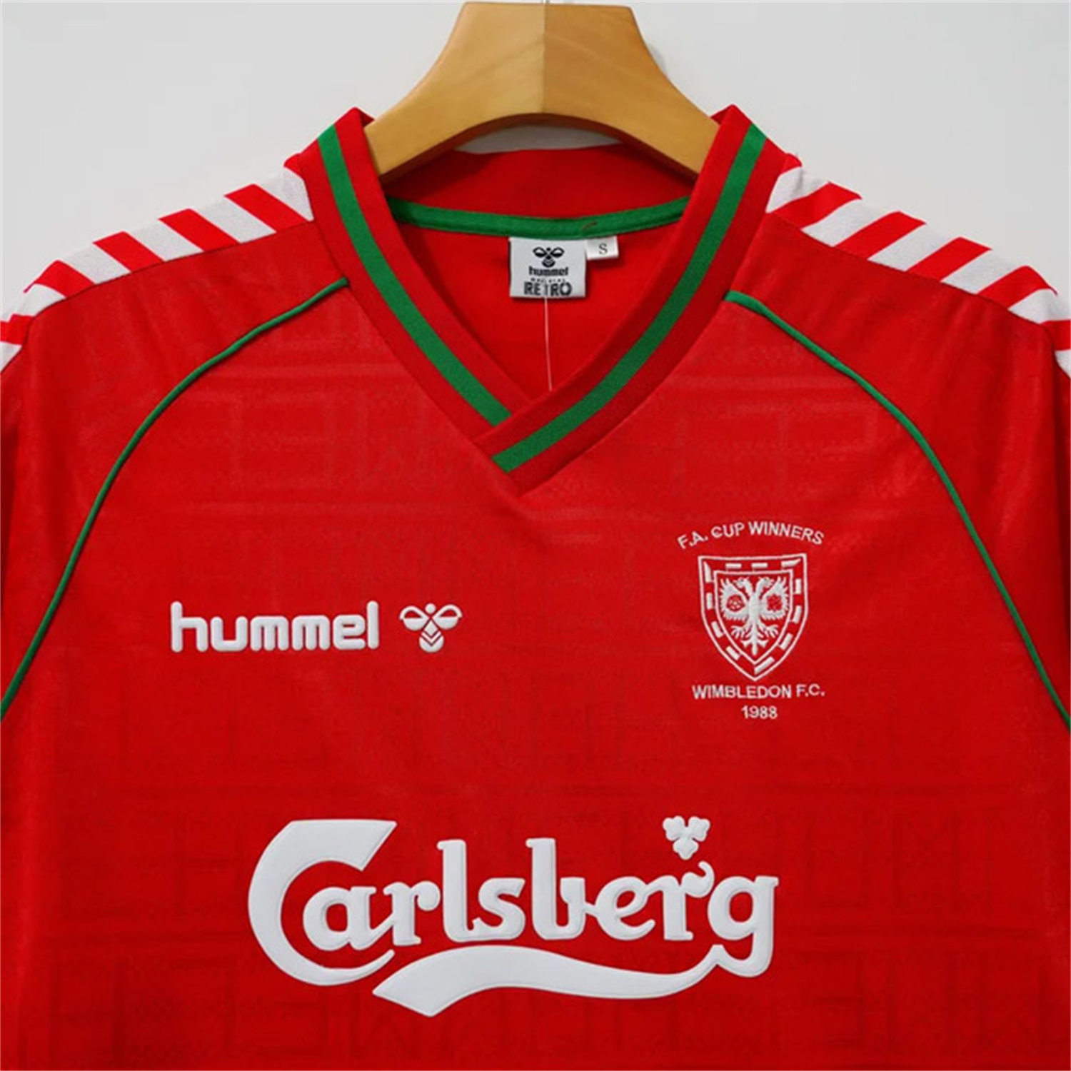 AlphaJersey-Retro Wimbledon 1988-89 Away Red Jersey