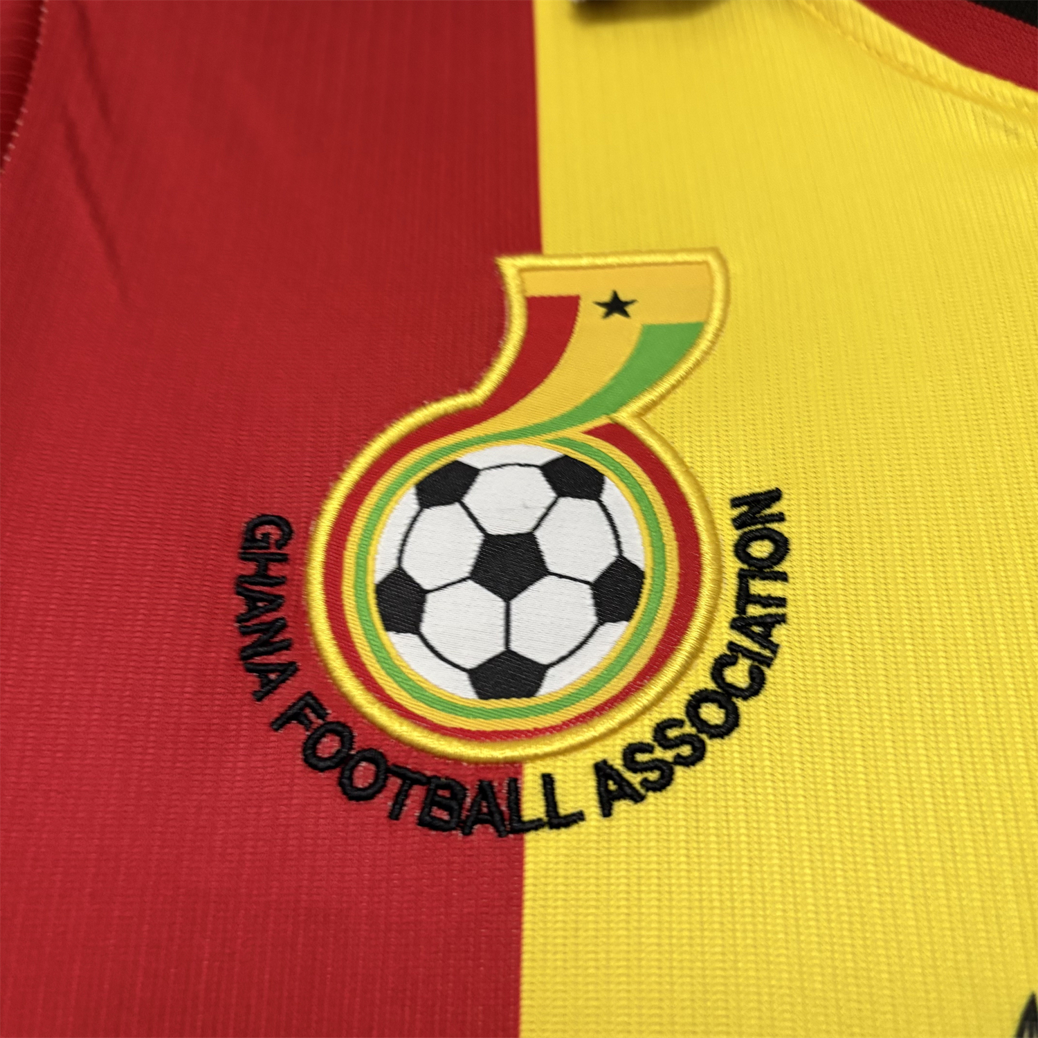 AlphaJersey-Ghana 2026 Red Yellow Green Jersey - Fans Version