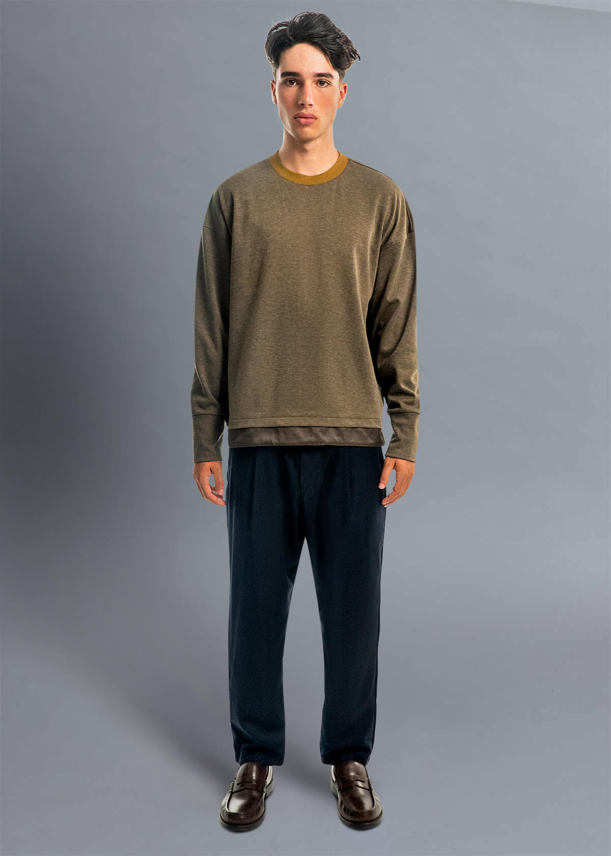 Bomba Green Hem Pull | Modern Menswear by yycbvcnbmmnbm
