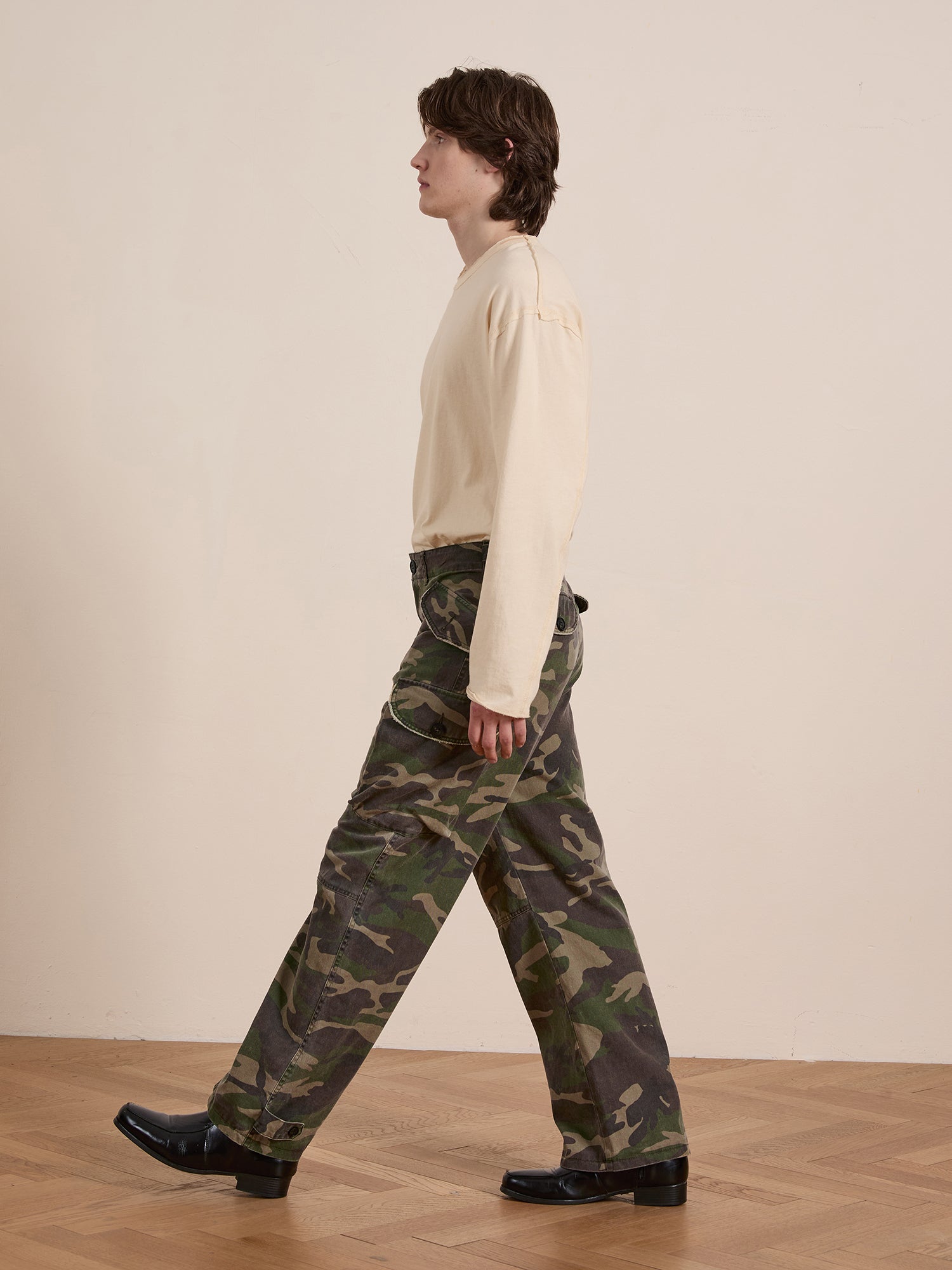 Camouflage Twill Utility Cargo Pants | Modern Menswear by yycbvcnbmmnbm