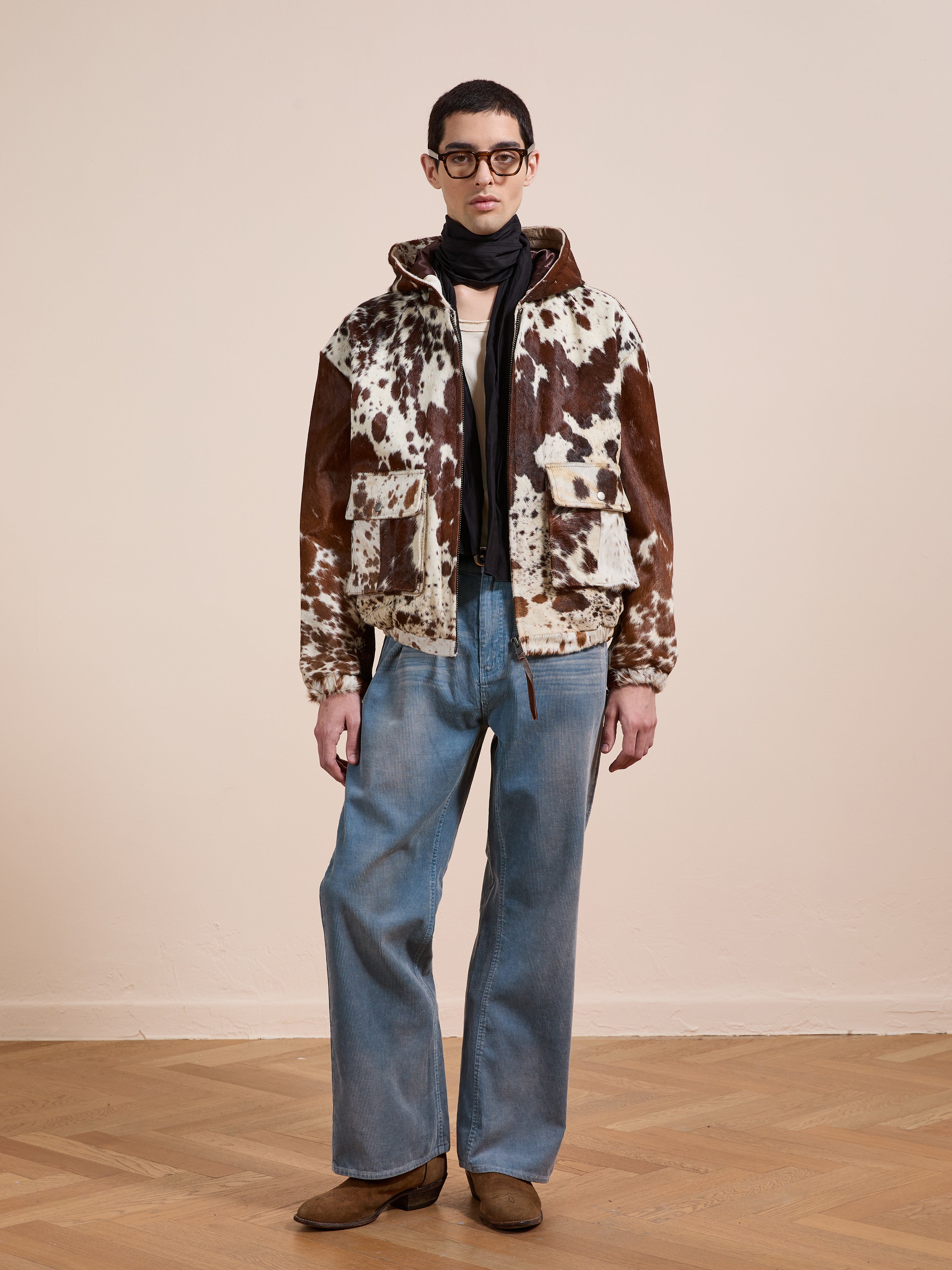 Cowhide Drover Hoodie | Modern Menswear by yycbvcnbmmnbm