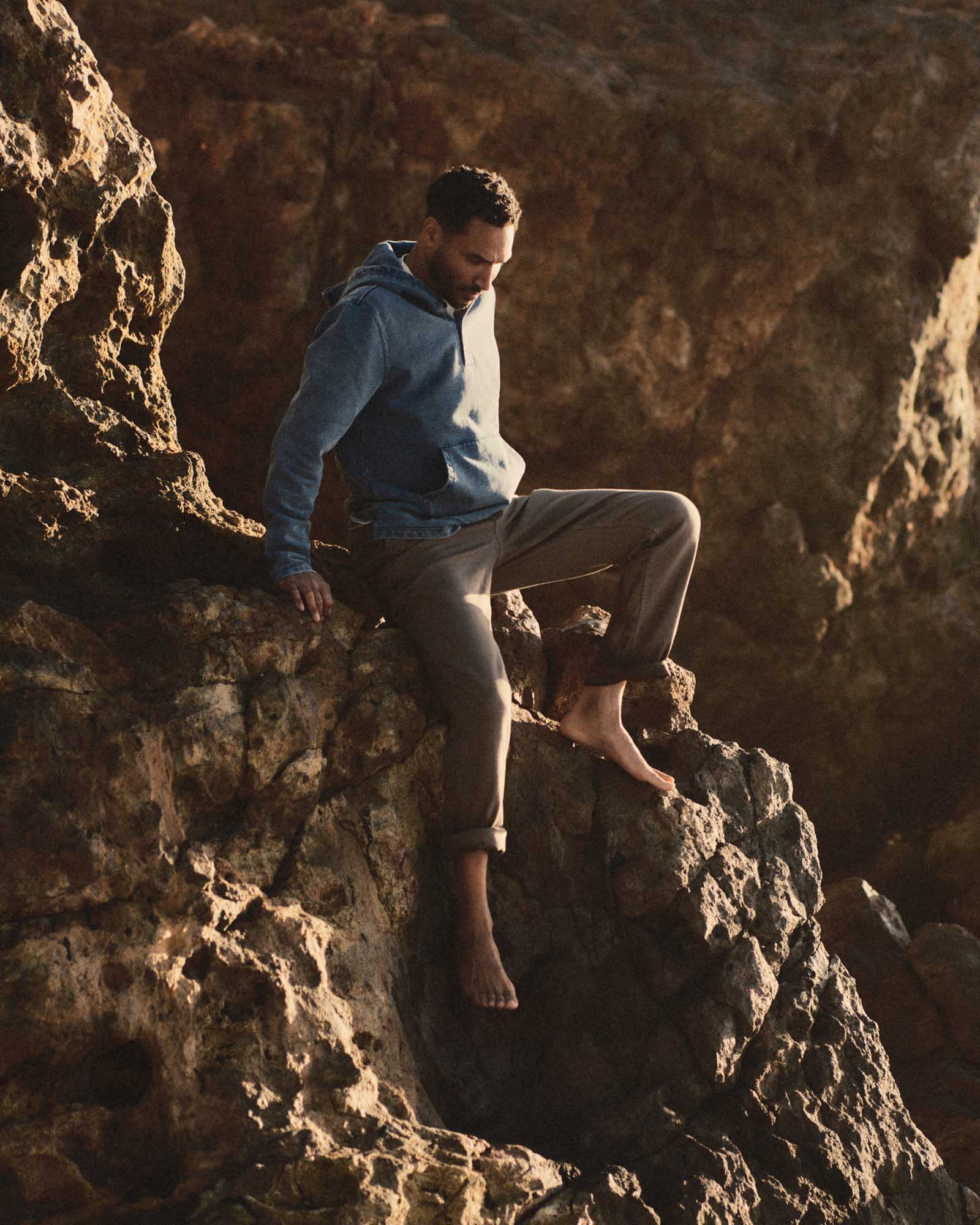 The Roamer Pant in Smoked Olive Broken Twill | Modern Menswear by yycbvcnbmmnbm