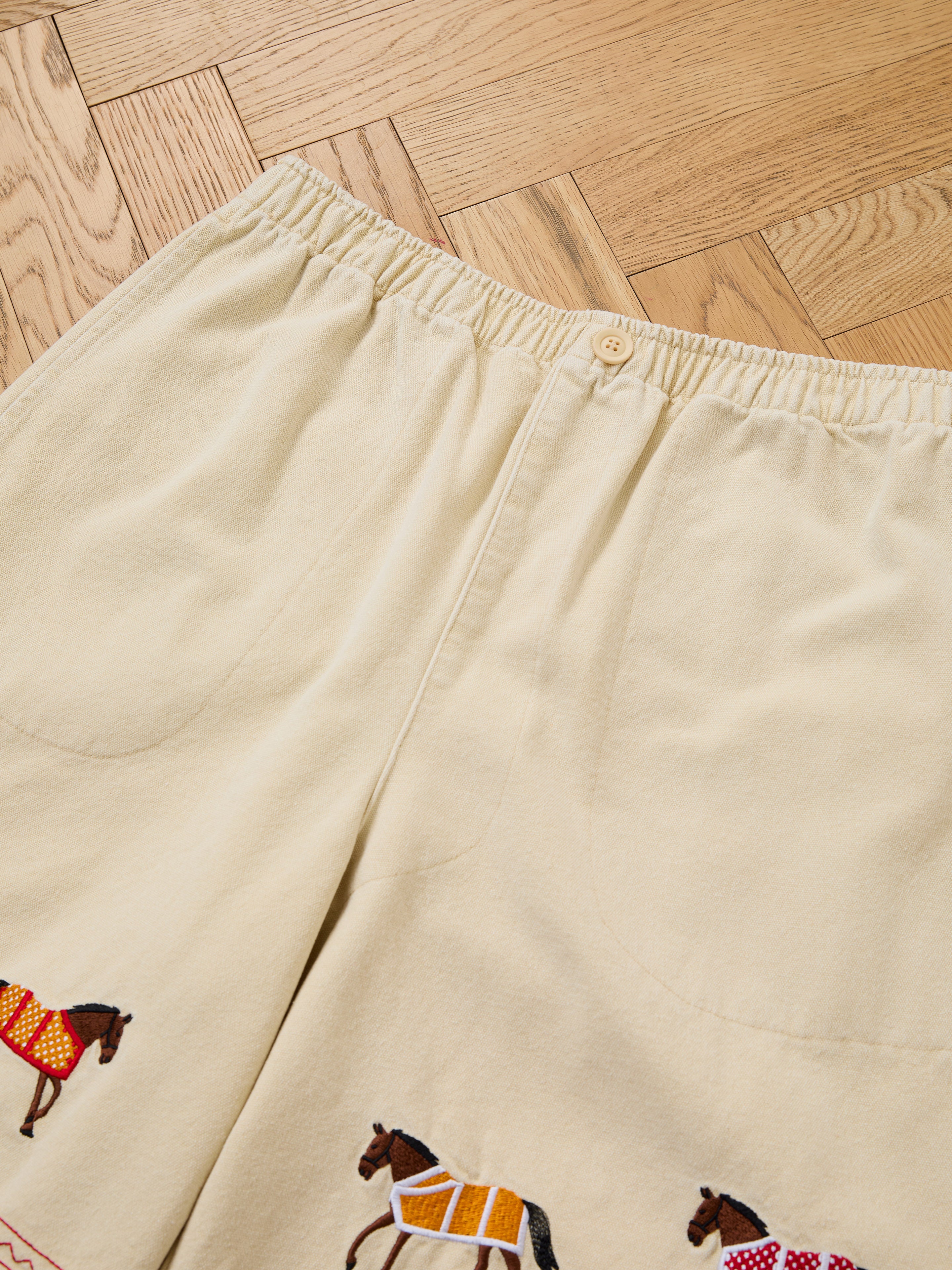Embroidered Horse Shorts | Modern Menswear by yycbvcnbmmnbm