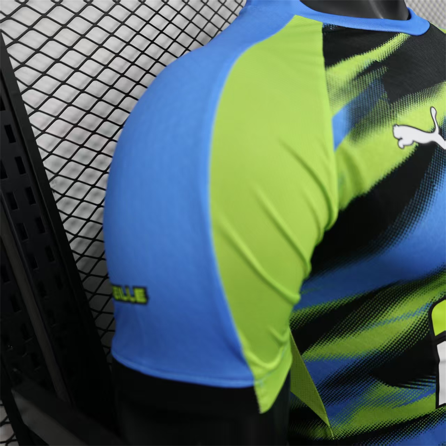 AlphaJersey-Marseille 25-26 Blue Green Gradient Training Jersey - Player Version