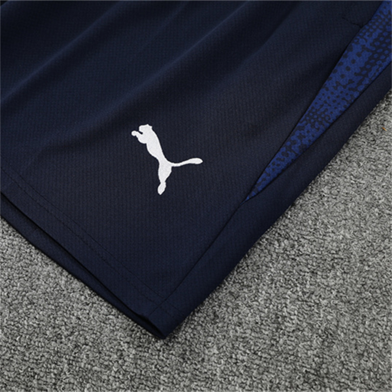 AlphaJersey-Marseille 25-26 Kids Short-Sleeve Training Set - Nattierblue Top & Deep Blue Pants