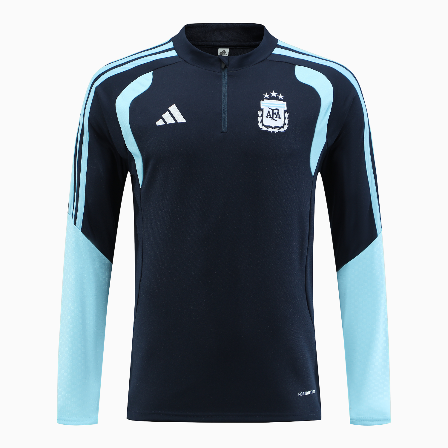 AlphaJersey-Argentina 2026 Long Sleeve Training Set - Blue Black Top & Pants