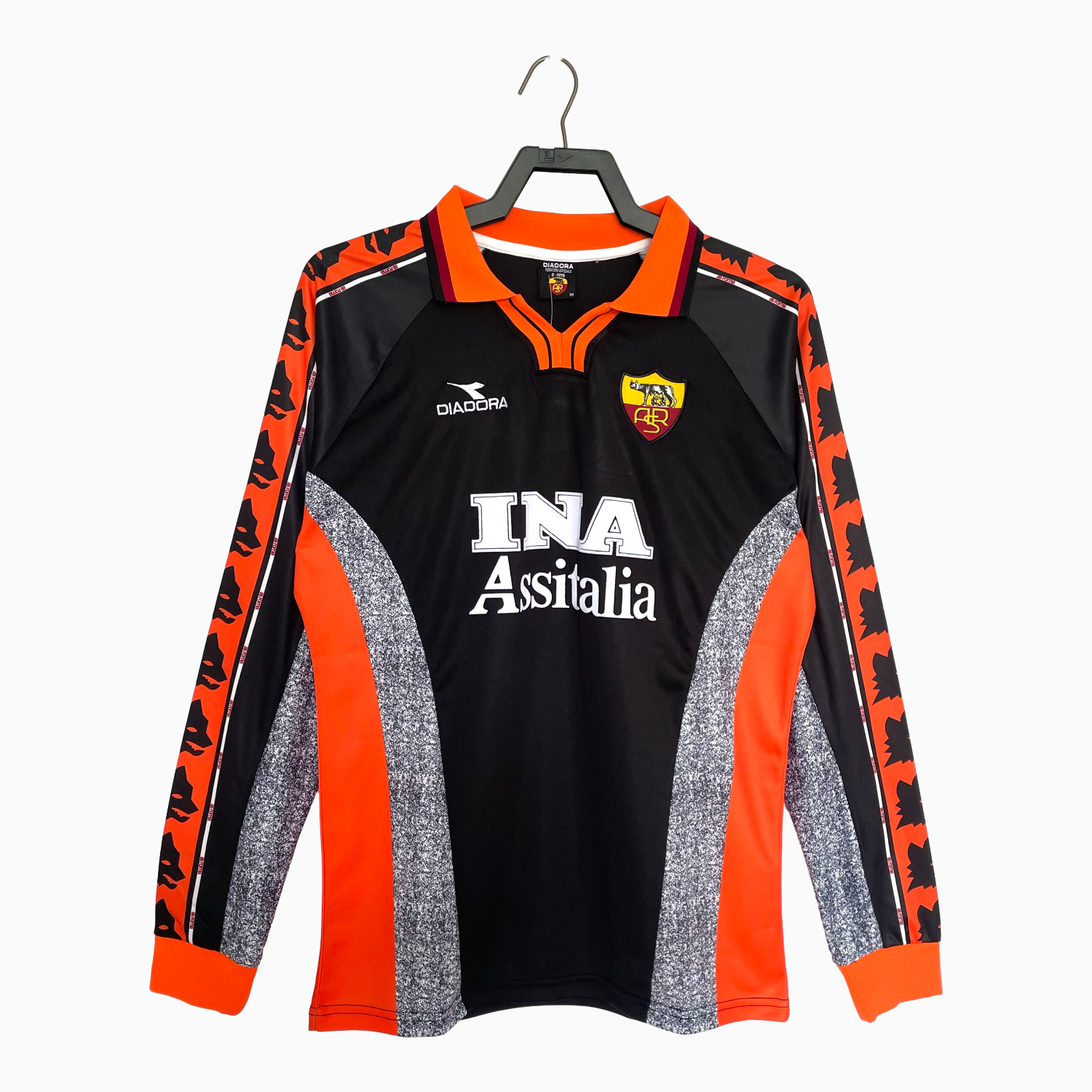 AlphaJersey-Retro Roma 1998-99 Third Long Sleeves Jersey