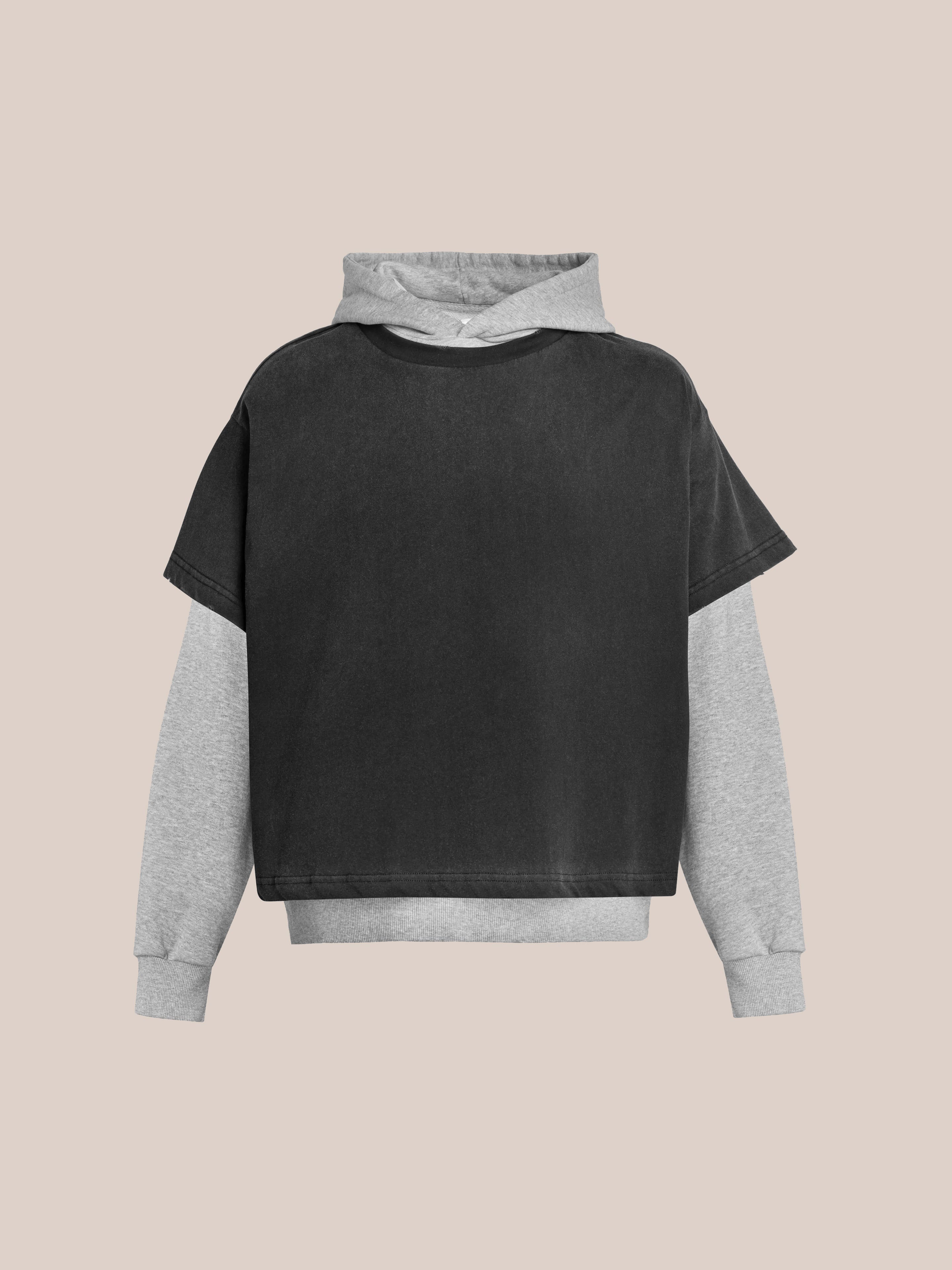 Double Layer Hoodie | Modern Menswear by yycbvcnbmmnbm