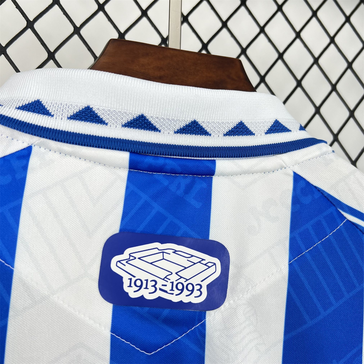 AlphaJersey-Real Sociedad 25-26 White With Royal Blue Retro Style Special Jersey - Fans Version