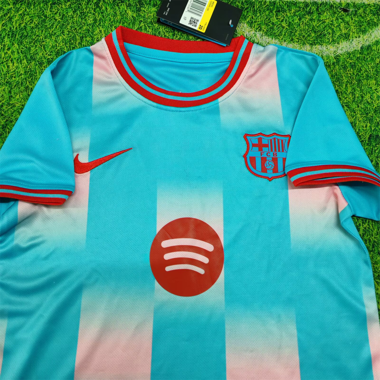 AlphaJersey-Barcelona 25-26 Blue And Pink Special Kids Kit