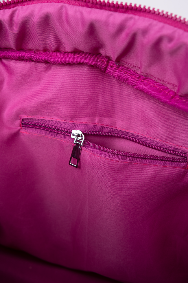 Haylie Fuchsia Petal Pop Quilted Weekender Bag | Elegant Women's Fashion by coolavocek