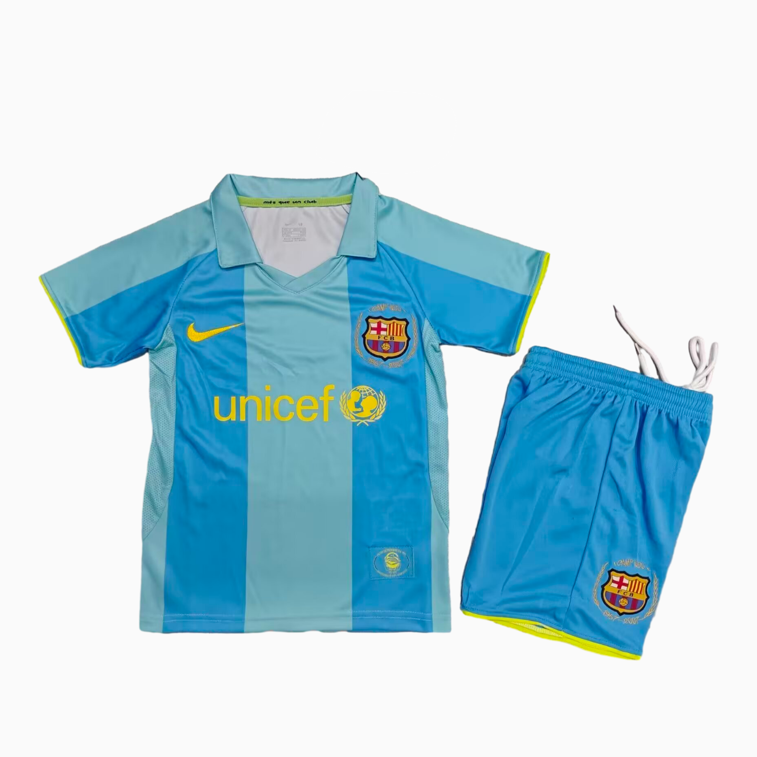 AlphaJersey-Retro Barcelona 2007-08 Away Kids Kit
