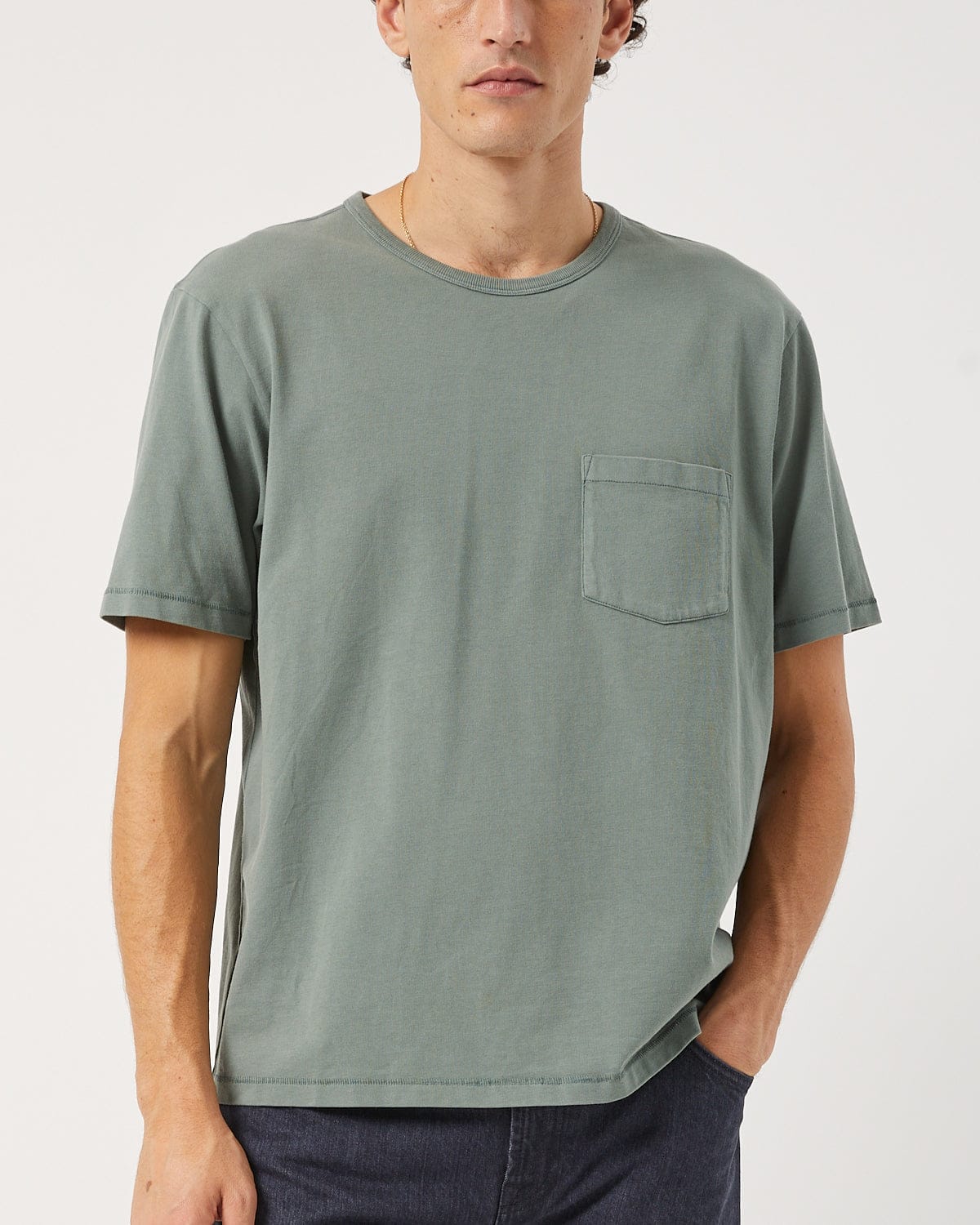 Garment Dye Tee - Seafoam | Modern Menswear by yycbvcnbmmnbm