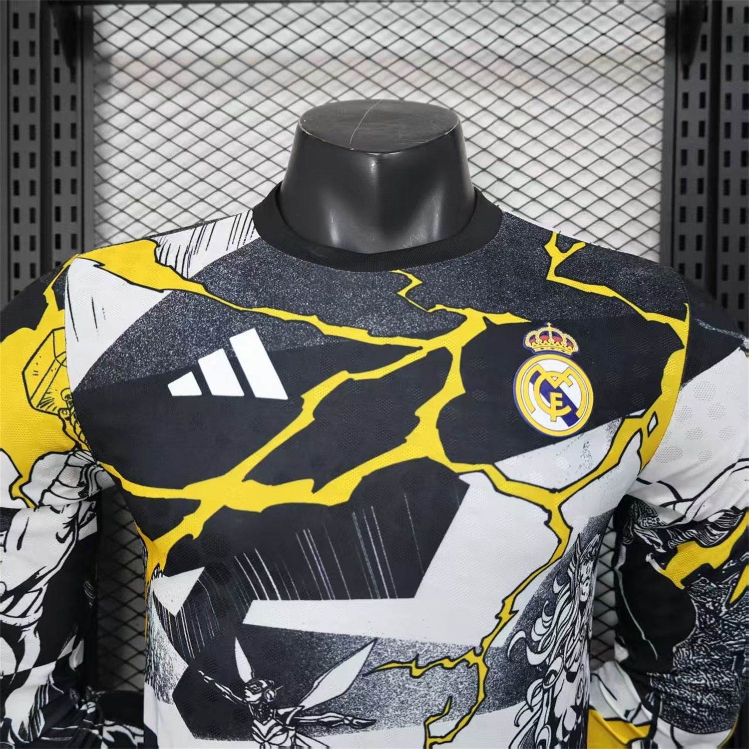 AlphaJersey-Real Madrid 25-26 Thunder Comics Pre-Match Special Long Sleeves Jersey - Player Version