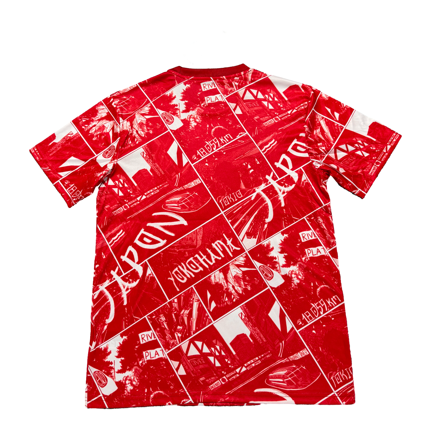 AlphaJersey-River Plate 25-26 Red Pre-Match Training Jersey - Fans Version