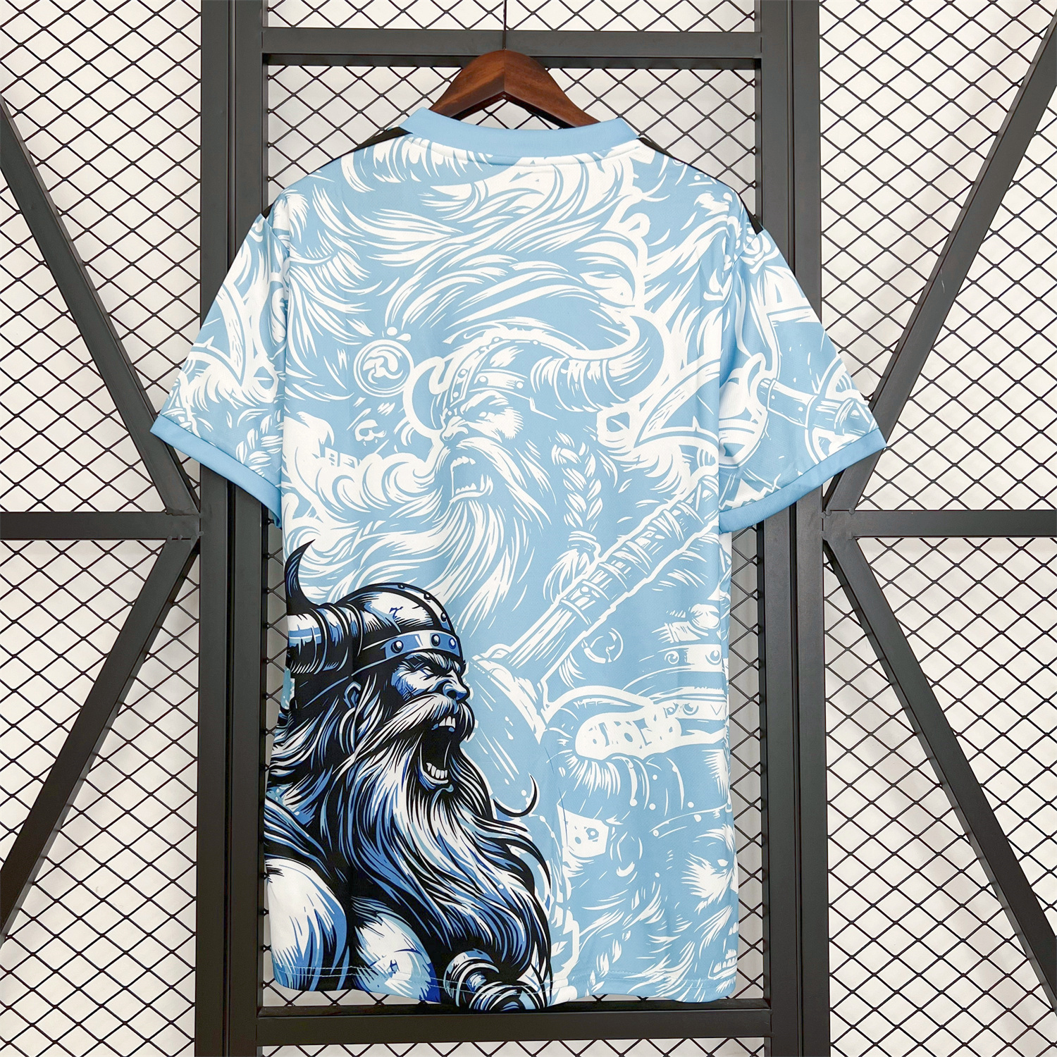 AlphaJersey-Real Madrid 25-26 Blue Viking Warrior Special Jersey - Fans Version