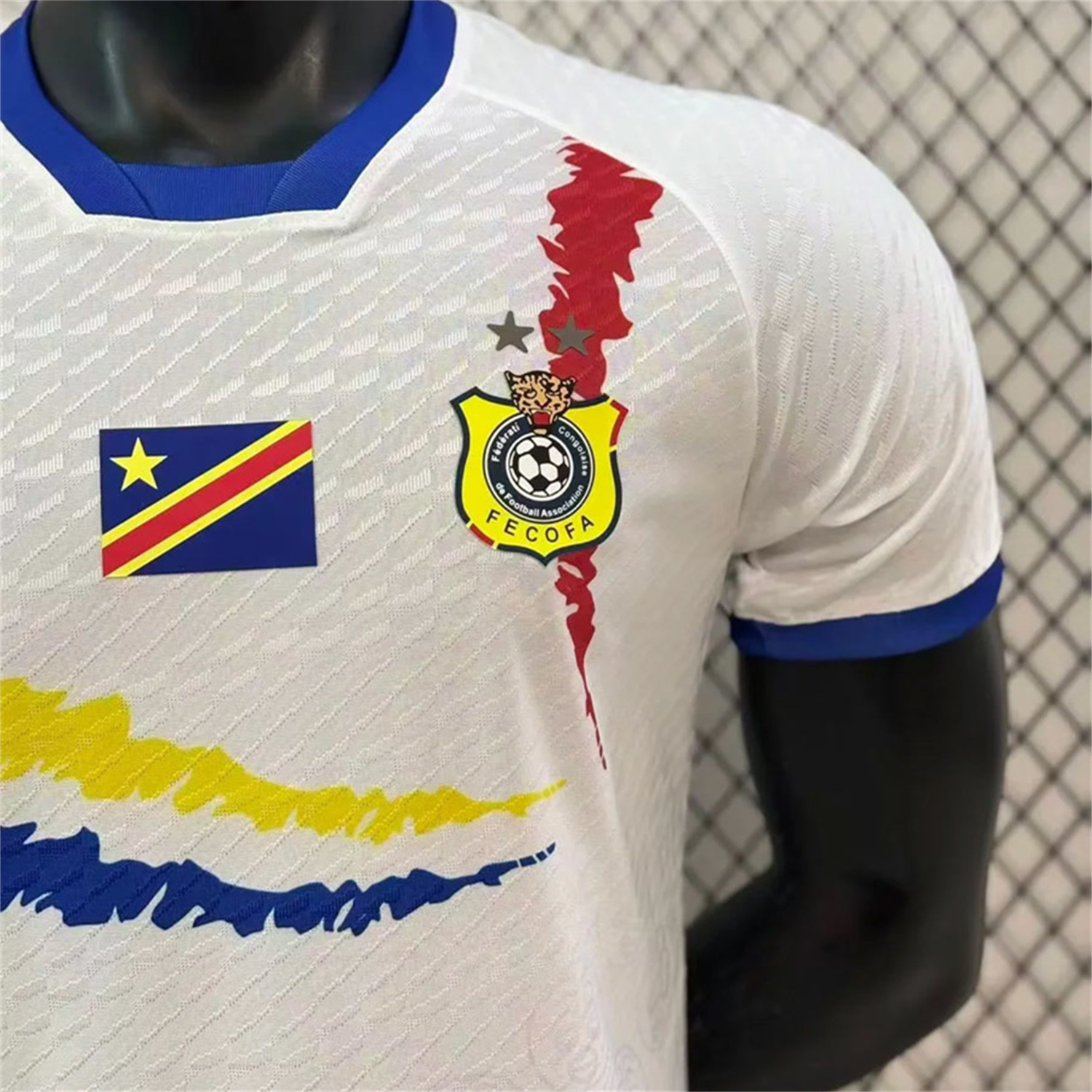 AlphaJersey-Retro Congo 2023 Away White Jersey - Player Version