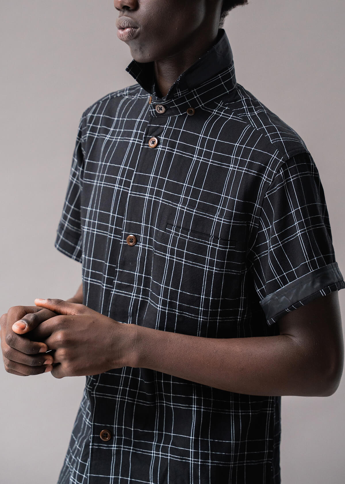 Tron 2-D Plaid Black | Modern Menswear by yycbvcnbmmnbm
