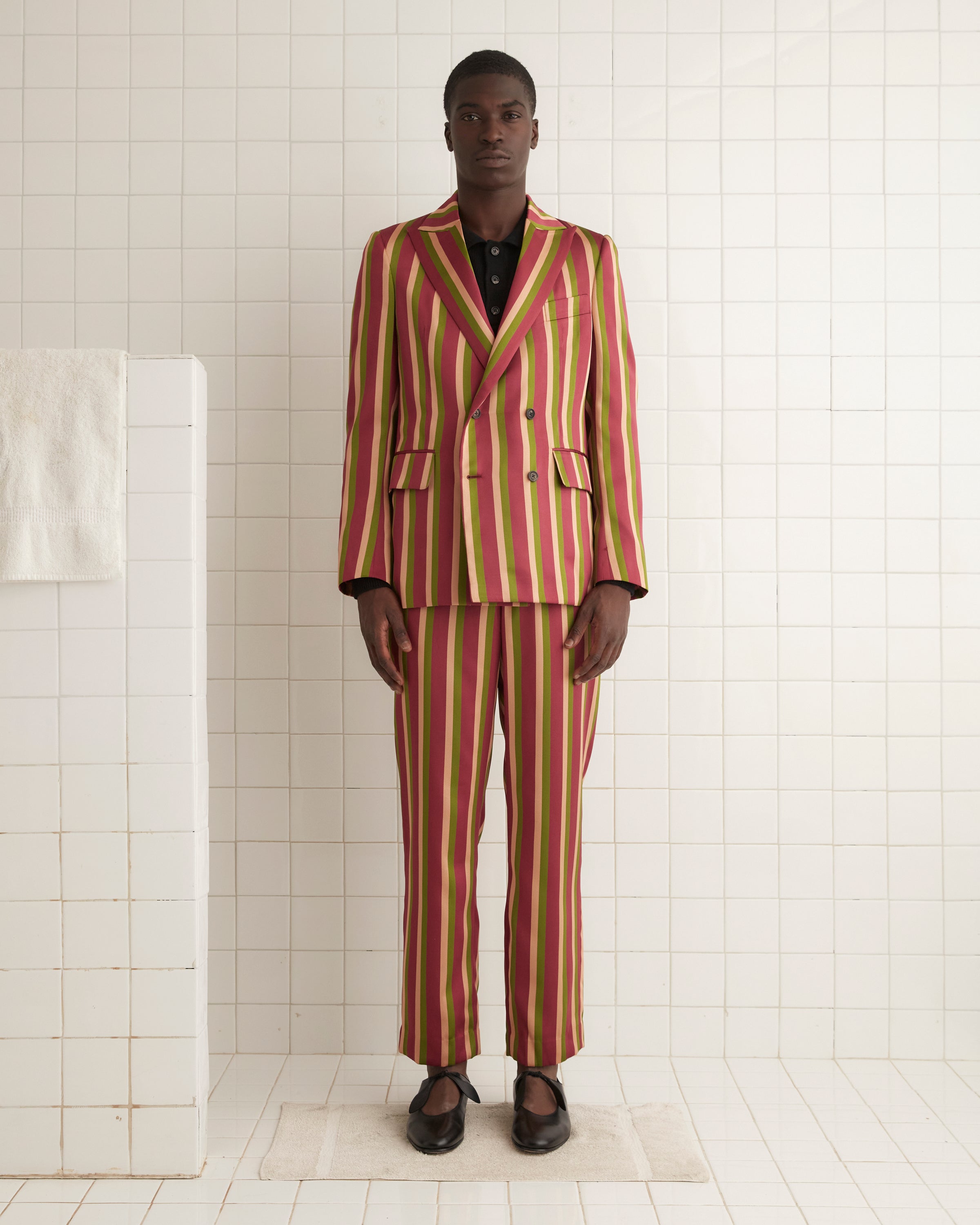 Juniper Stripe Double-Breasted Suit Jacket | Modern Menswear by yycbvcnbmmnbm