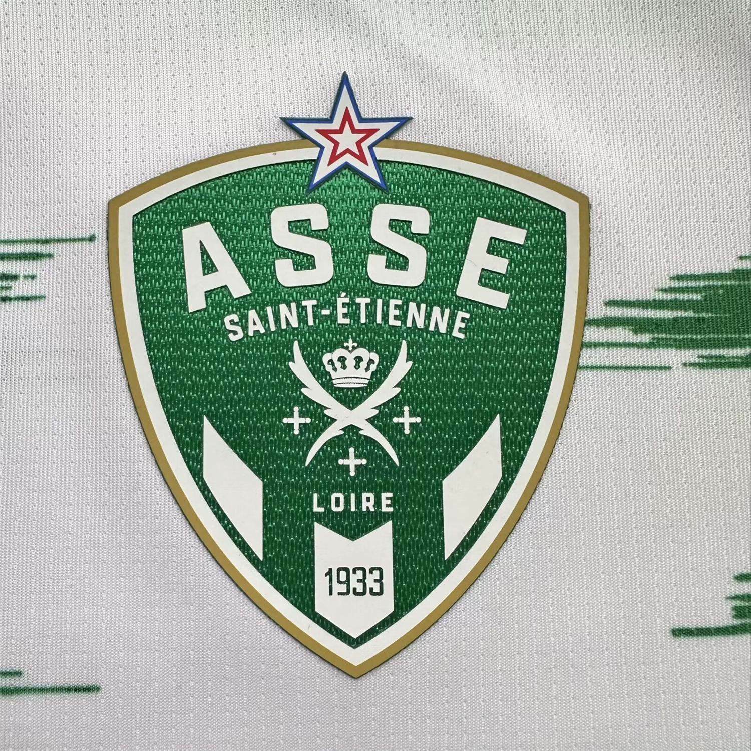 AlphaJersey-AS Saint-Etienne 25-26 Pre-Match Green And White Jersey - Fans Version